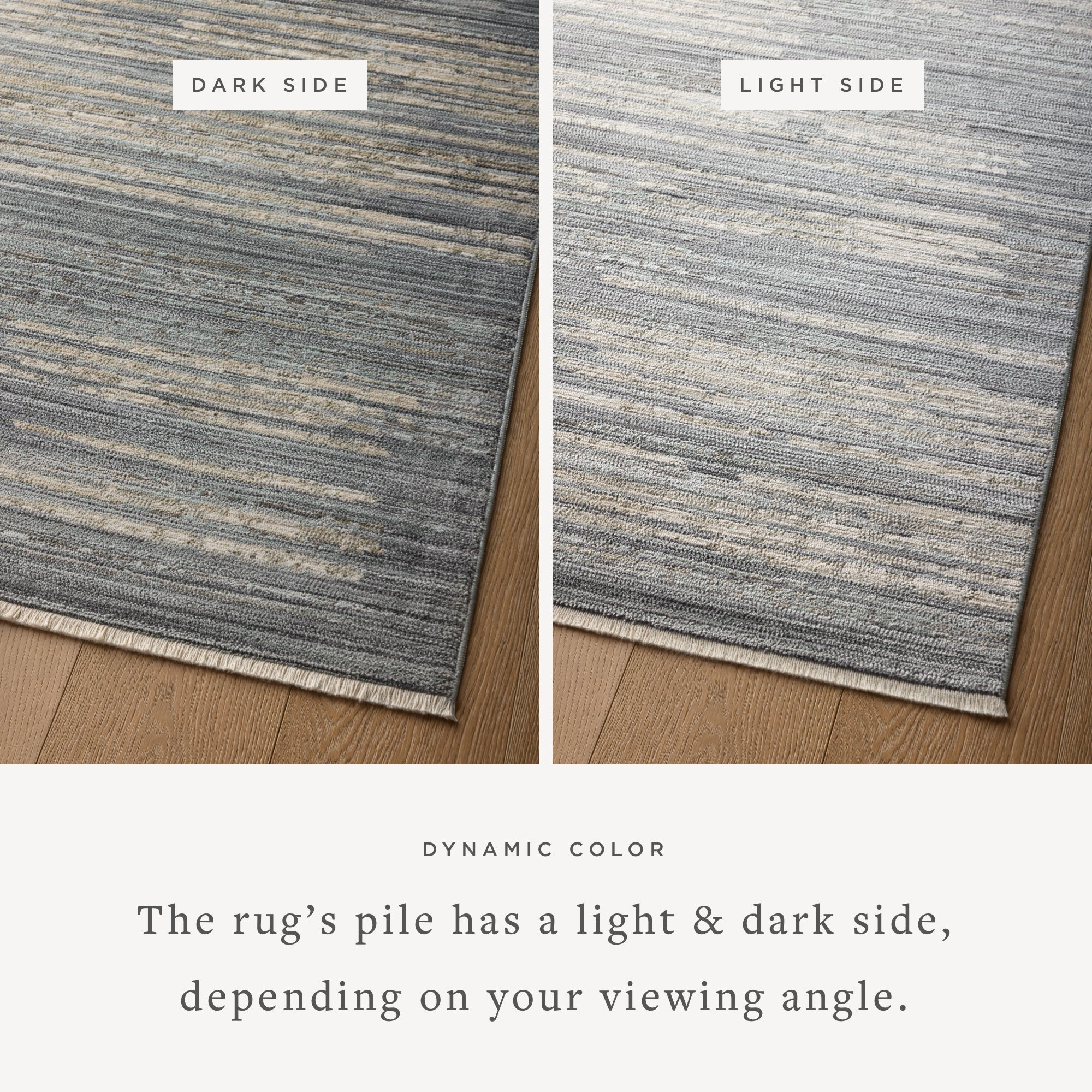 A power-loomed 100% polyester area rug with abstract and linear flair in serene ocean and sandy tones, the Wade WAE-02 Ocean / Sand Area Rug anchors any room