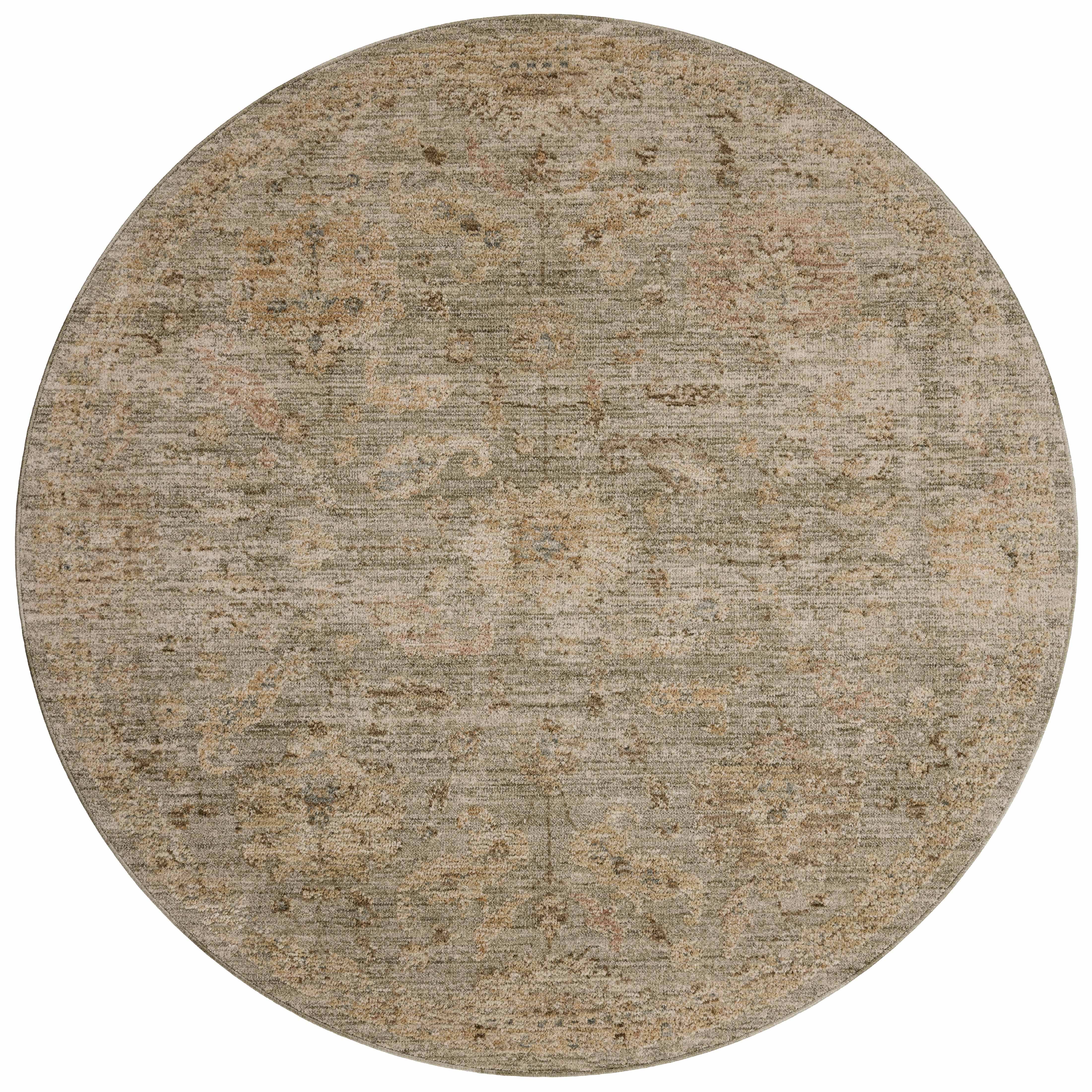 The Willa WIA-06 Sage / Multi Area Rug brings calming sage and vibrant multi-toned character and traditional and vintage flair to your home in a power-loomed 100% polyester area rug