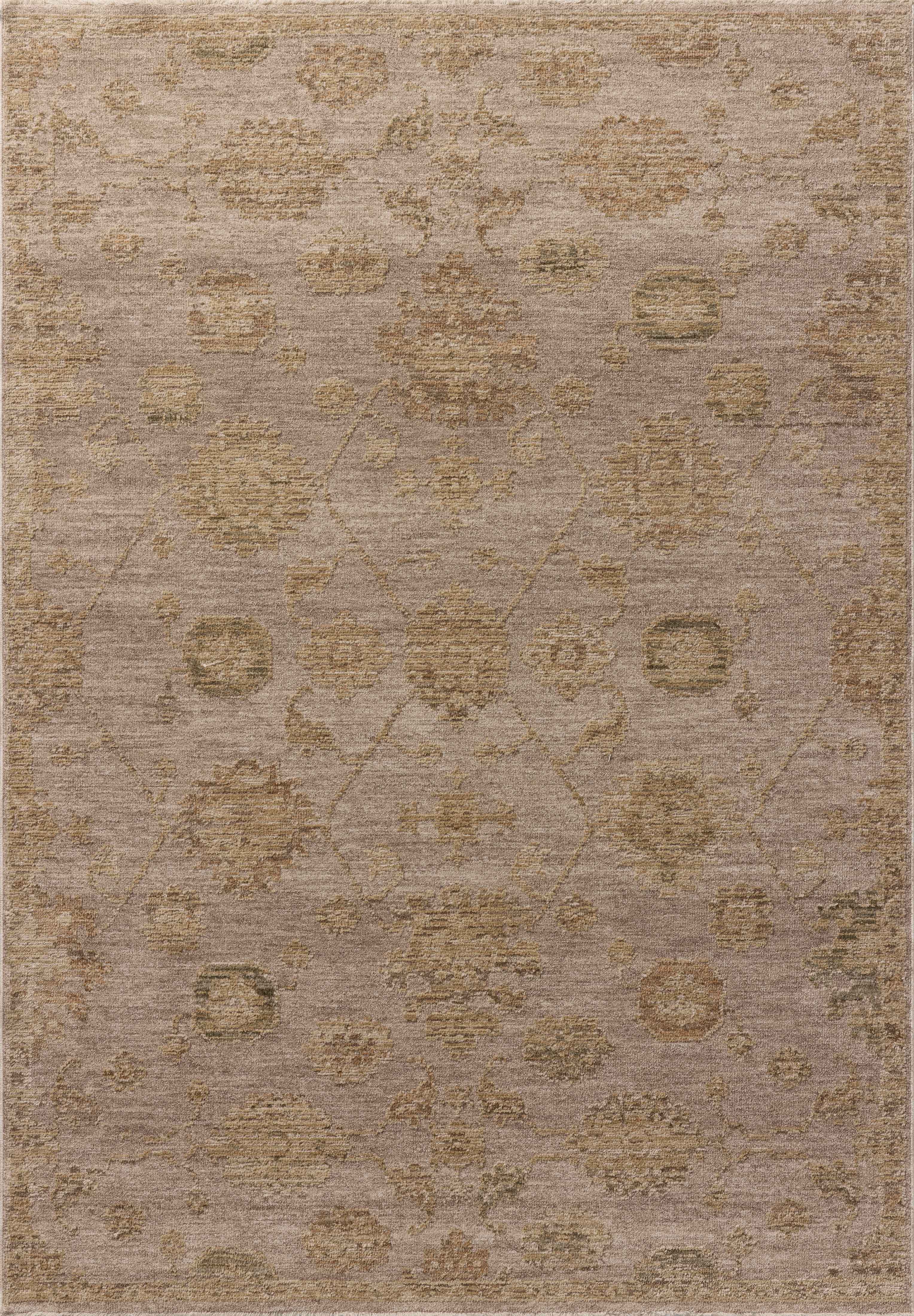 Dressed in grounding stone and vibrant multi-toned hues with traditional and vintage detail, the Willa WIA-10 Stone / Multi Area Rug is a power-loomed 100% polyester area rug that completes any room