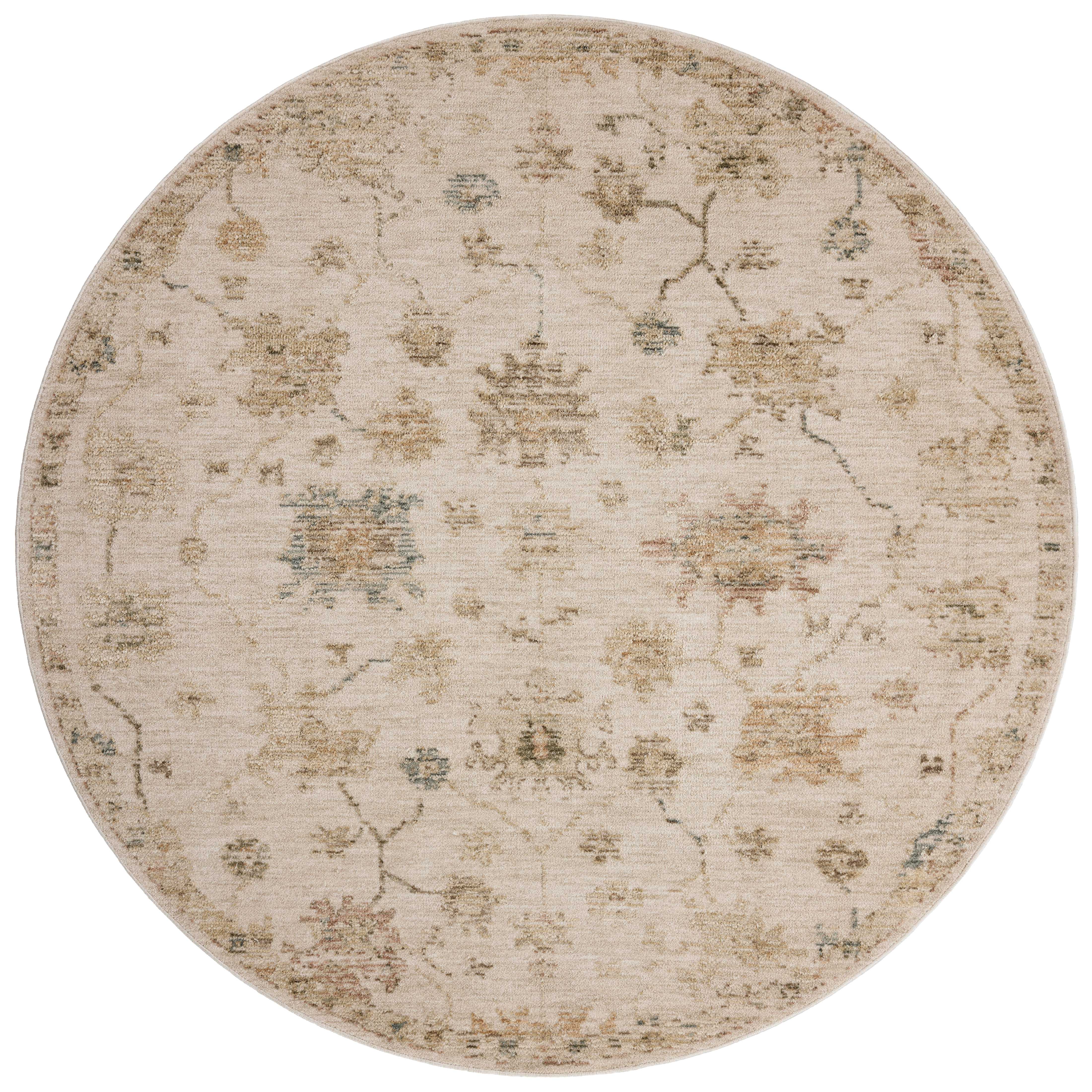 The Willa WIA-11 Bone / Multi Area Rug transforms any space with bone and vibrant multi-toned tones and traditional and vintage design in a power-loomed 100% polyester area rug