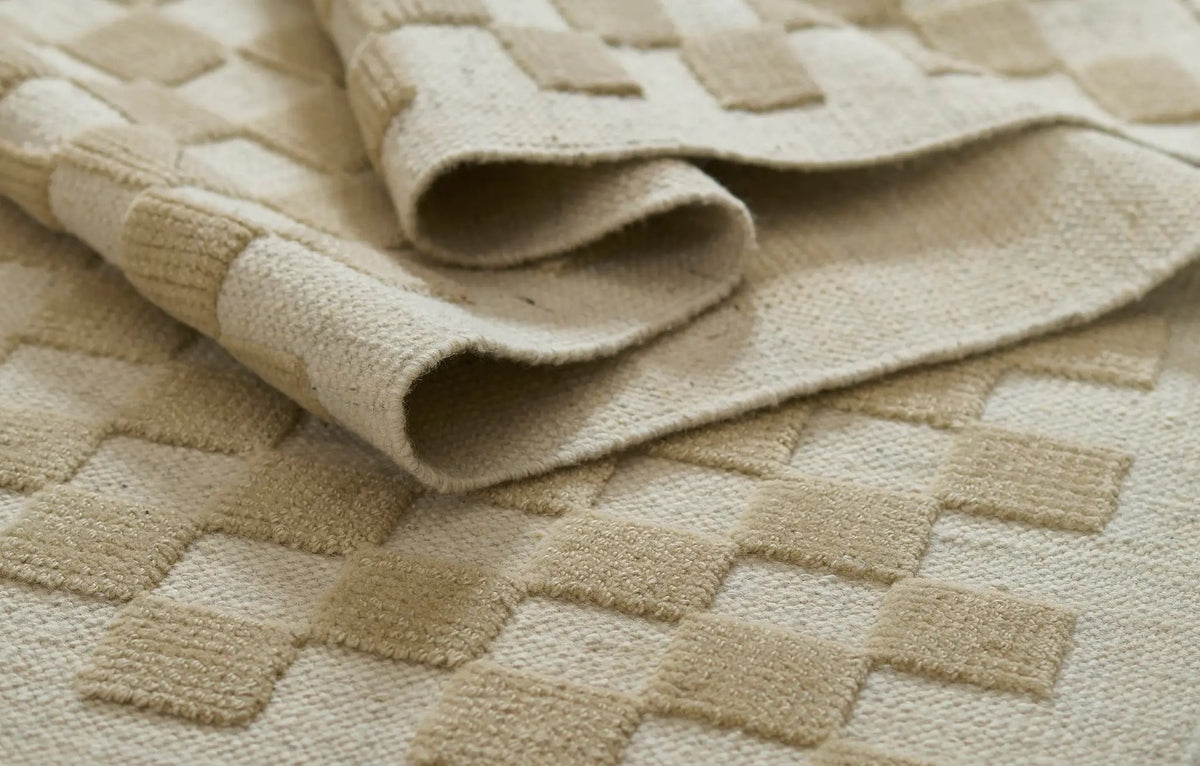 Willow WLO-1 (Checkered) Beige Area Rug by Momeni