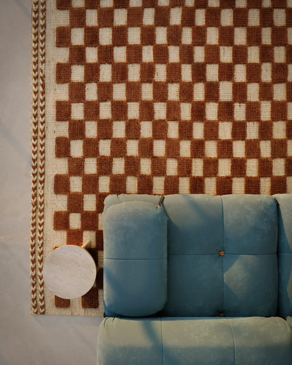 Willow WLO-1 (Checkered) Brown Area Rug by Momeni