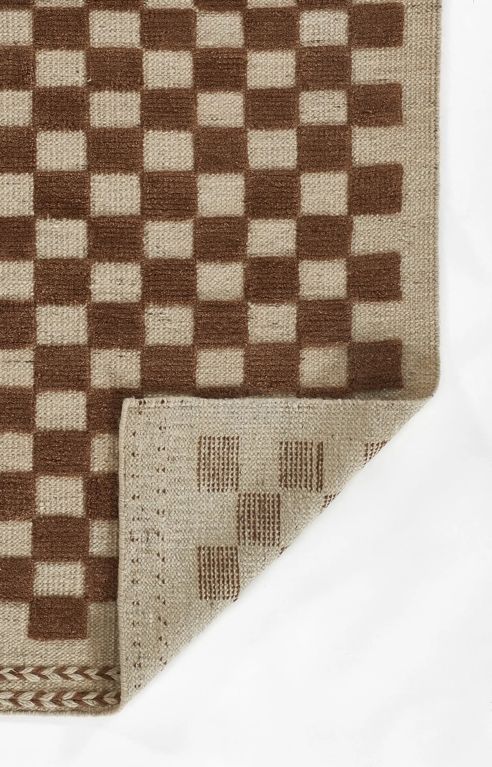 Willow WLO-1 (Checkered) Brown Area Rug by Momeni