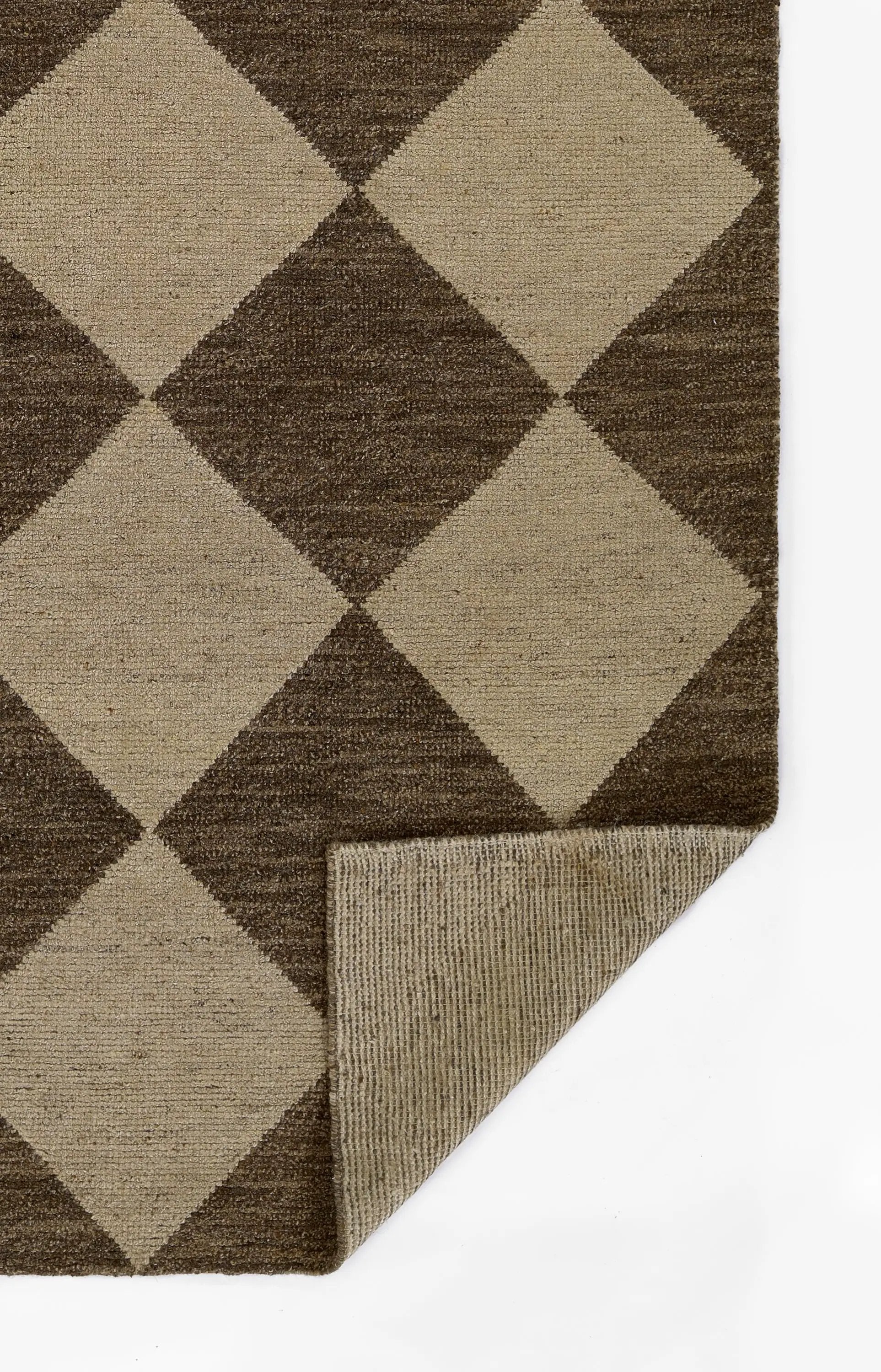 Willow WLO-4 (Checkered) Brown Area Rug by Momeni