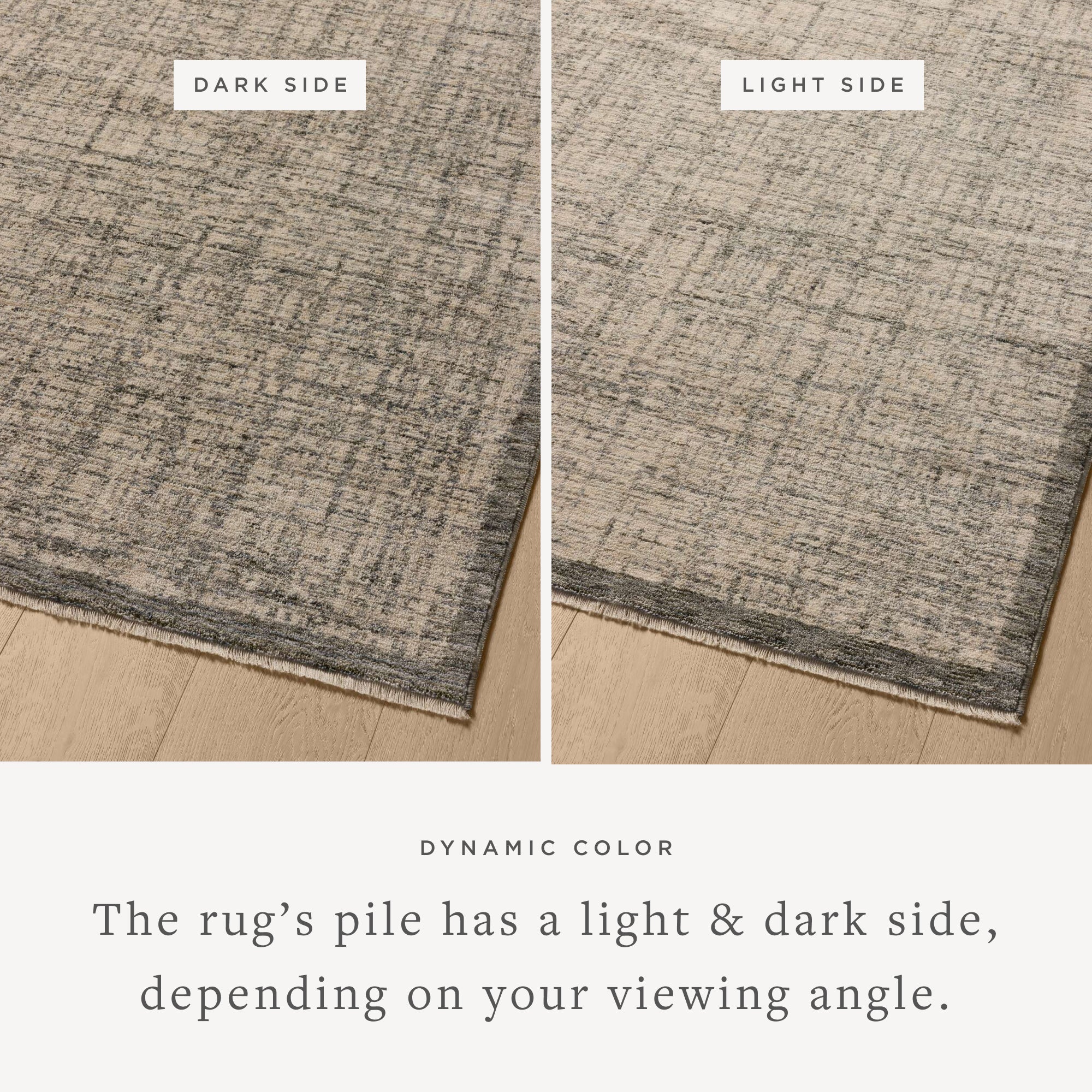 A power-loomed polyester area rug in casual denim and bone tones, the Winston WIT-01 Denim / Bone Area Rug grounds your room beautifully