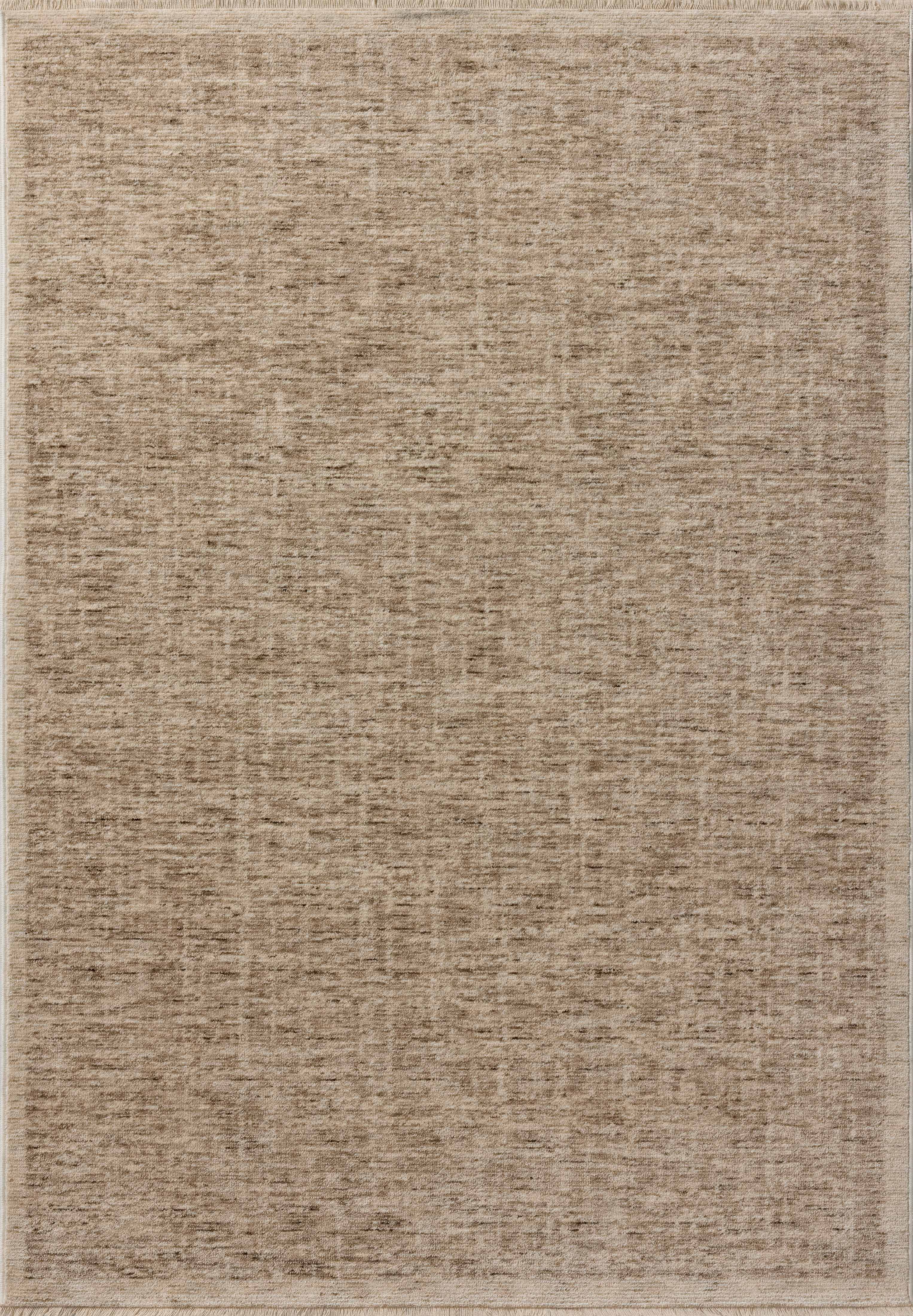 The Winston WIT-01 Taupe / Bone Area Rug showcases versatile taupe and bone tones in a power-loomed polyester area rug