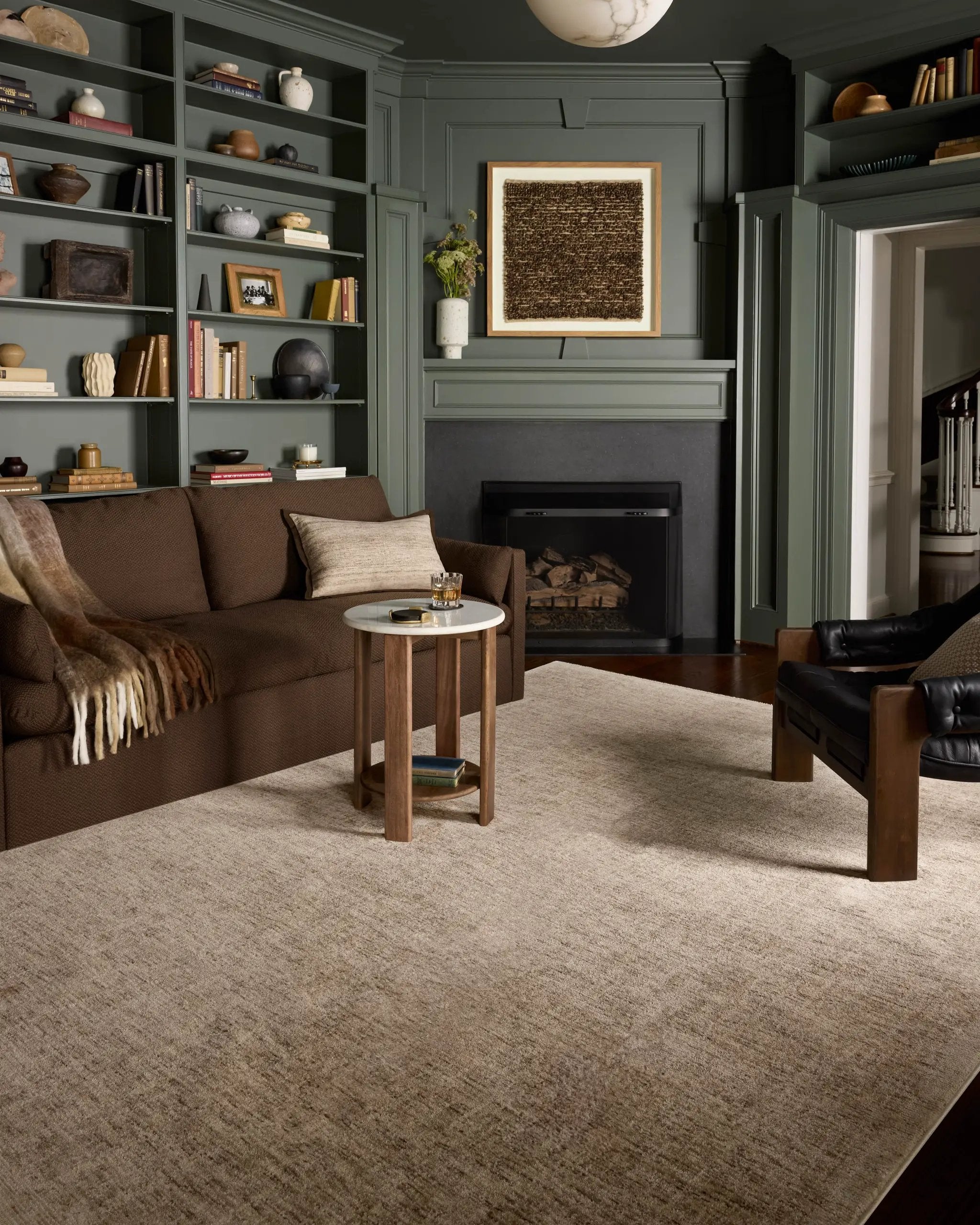 Winston WIT-01 Taupe / Bone Area Rug by Loloi