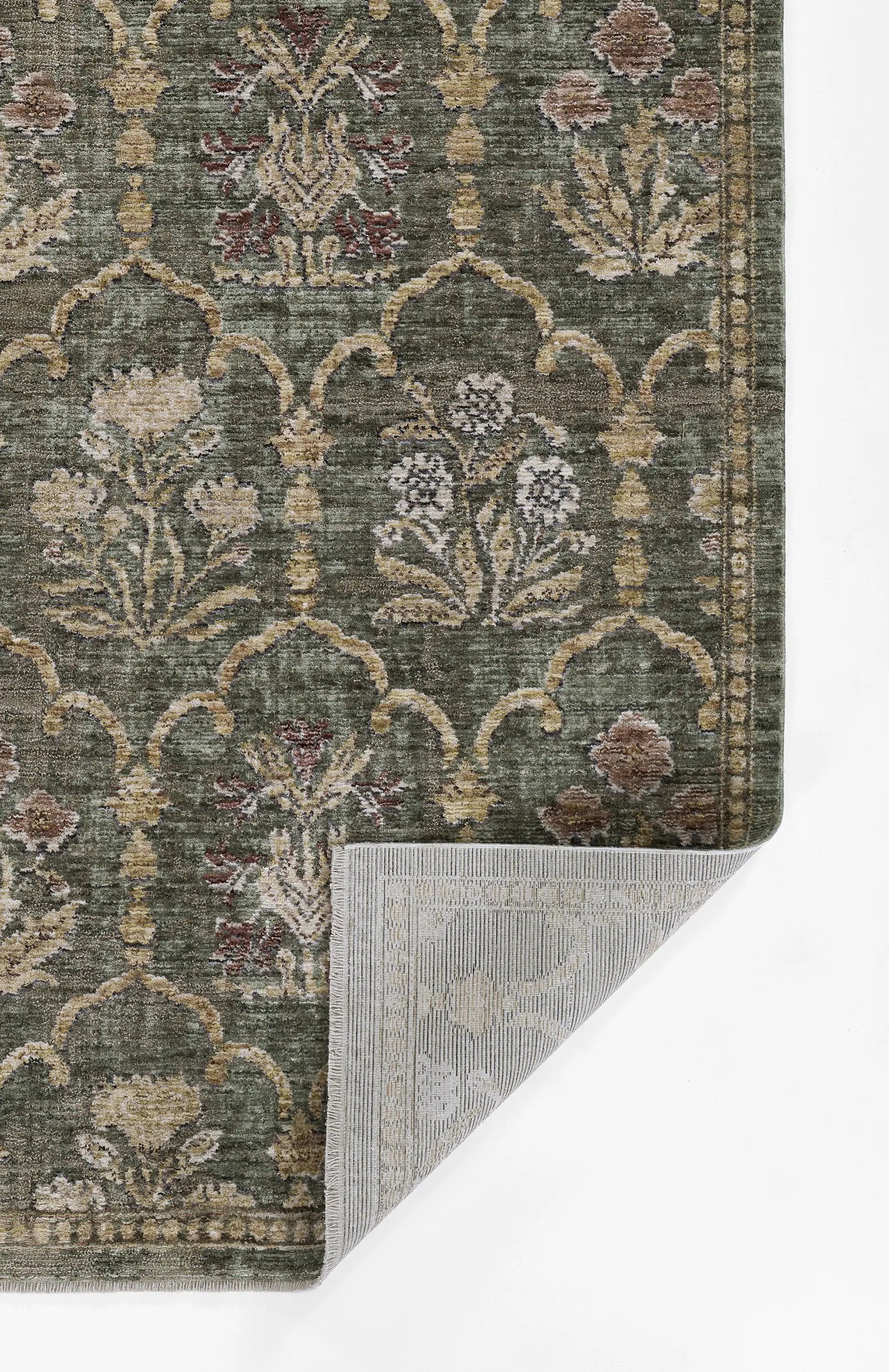 Wisteria WIS-1 Green Area Rug by Momeni