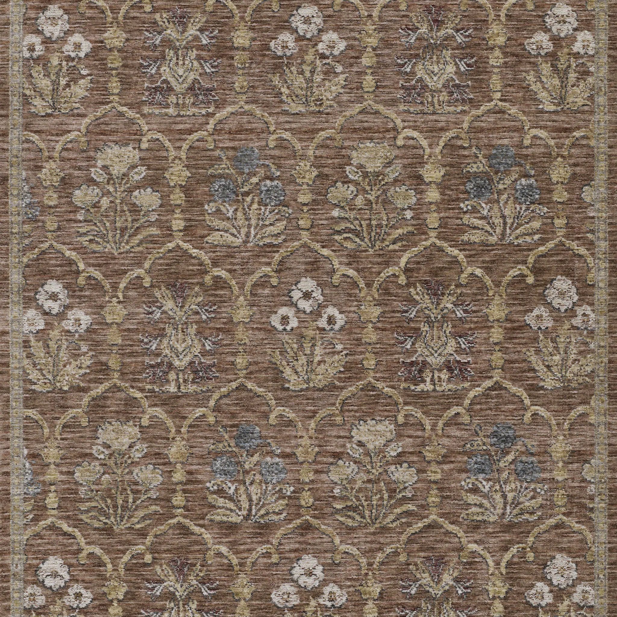 Wisteria WIS-1 Rust Area Rug by Momeni