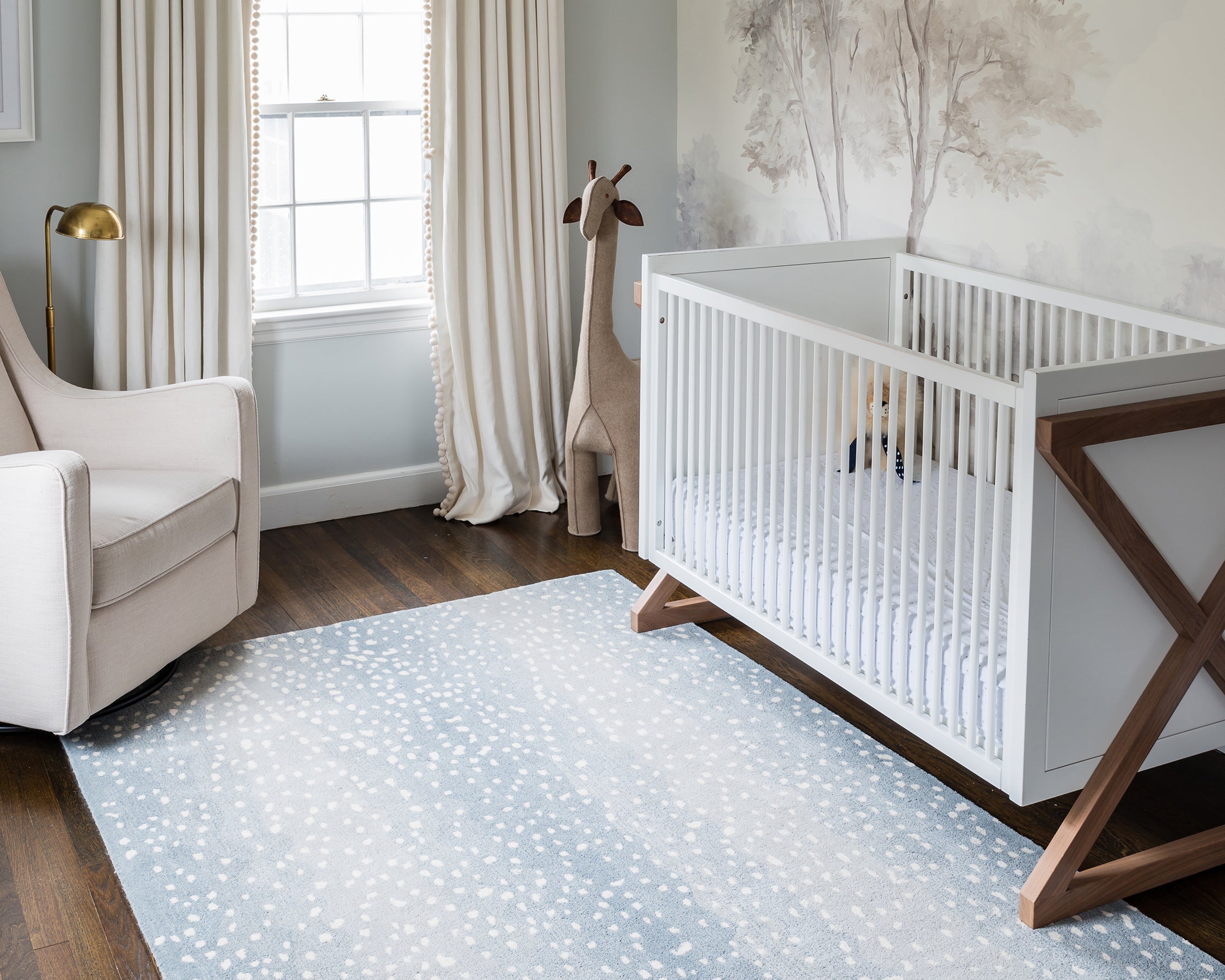 Erin Gates Woodland WOD-1 Blue Area Rug by Momeni
