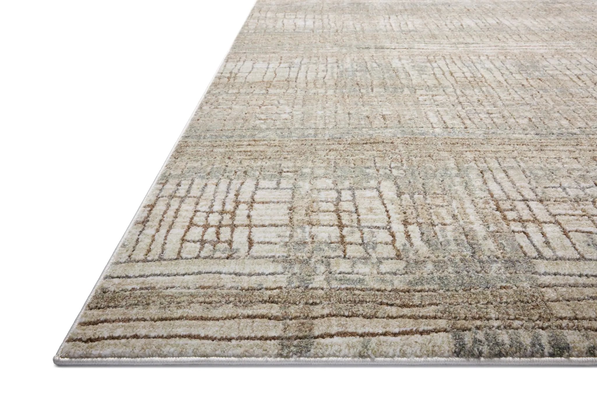 Wyatt WYA-03 Lagoon / Natural Area Rug by Loloi
