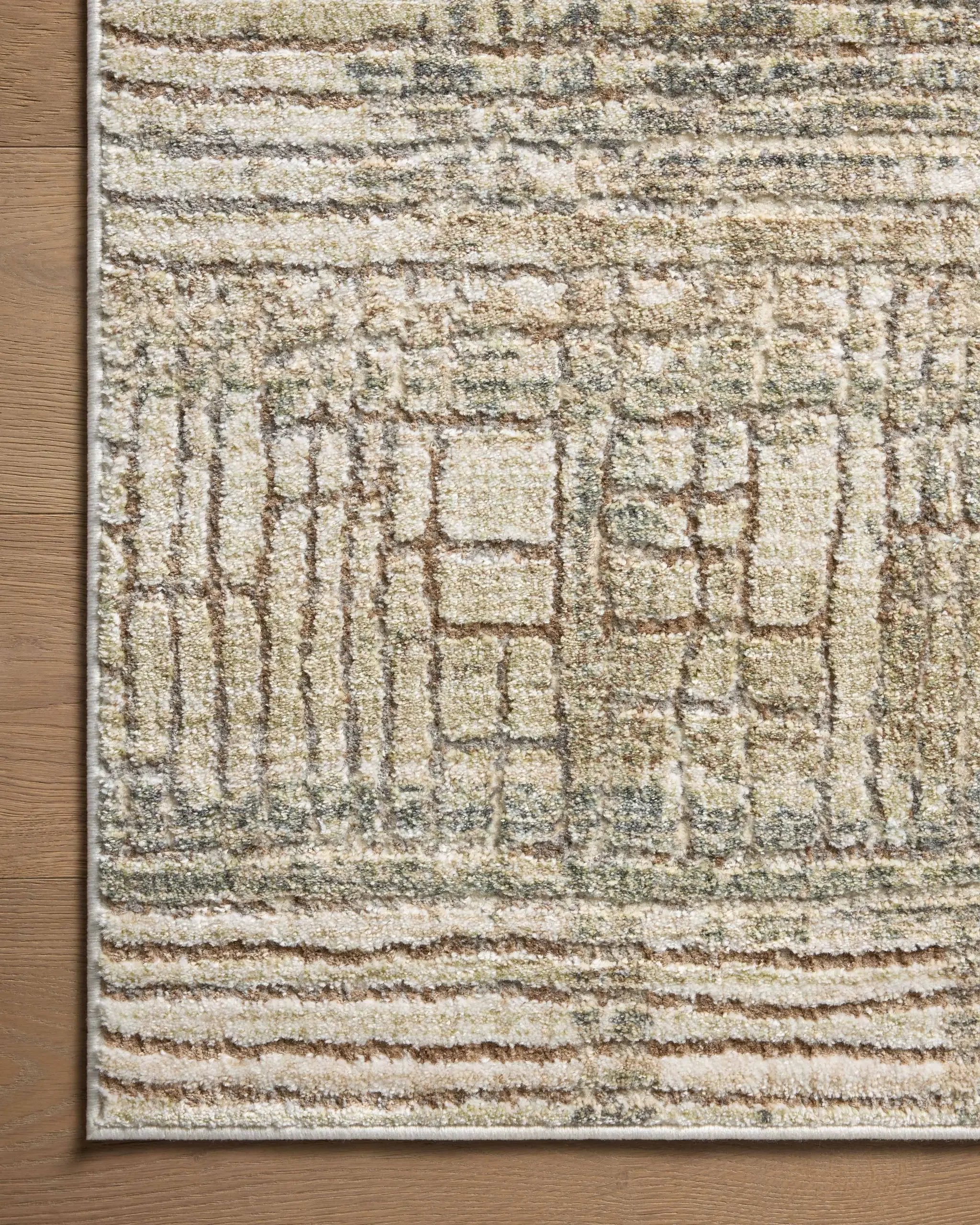 Wyatt WYA-03 Lagoon / Natural Area Rug by Loloi