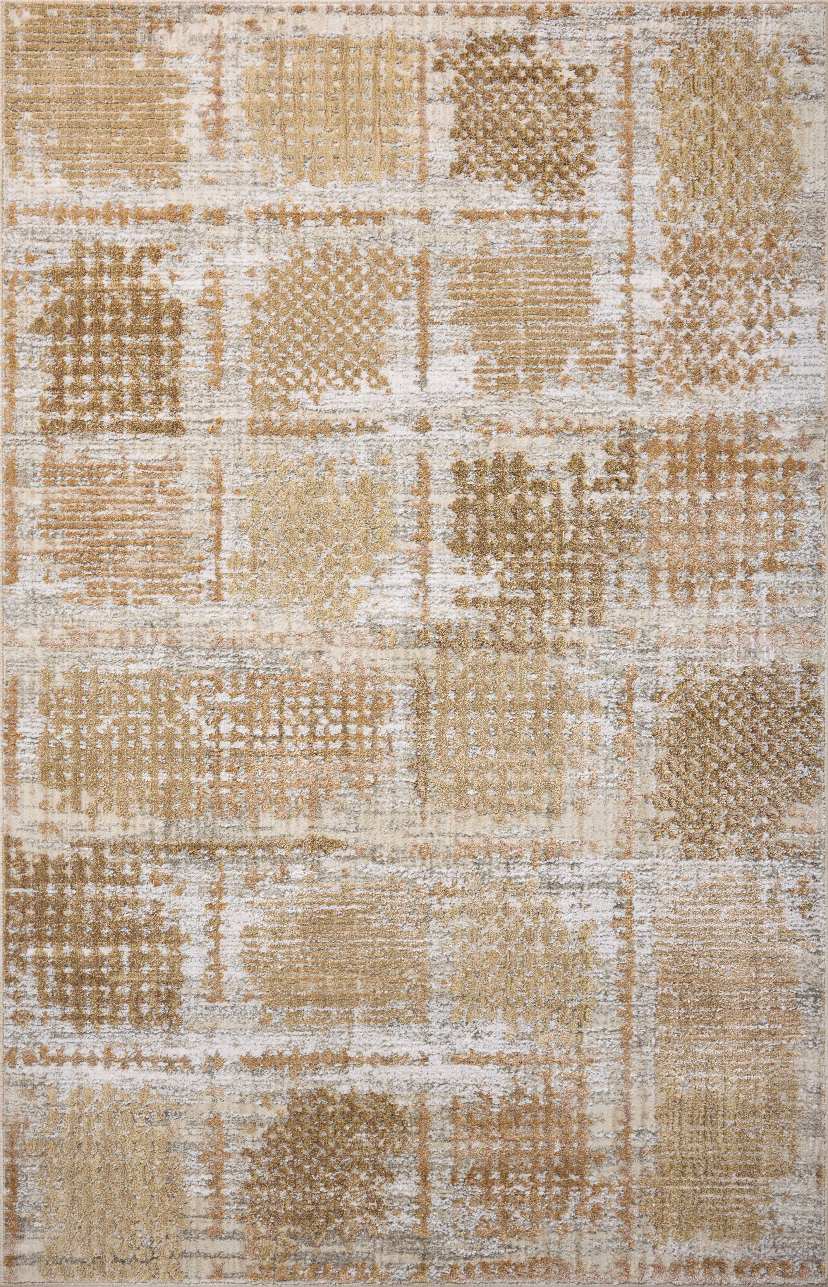 Expertly crafted as a power-loomed polypropylene and polyester area rug with distressed artistry, the Wyatt WYA-05 Adobe / Dove Area Rug captures adobe and gentle dove tones beautifully