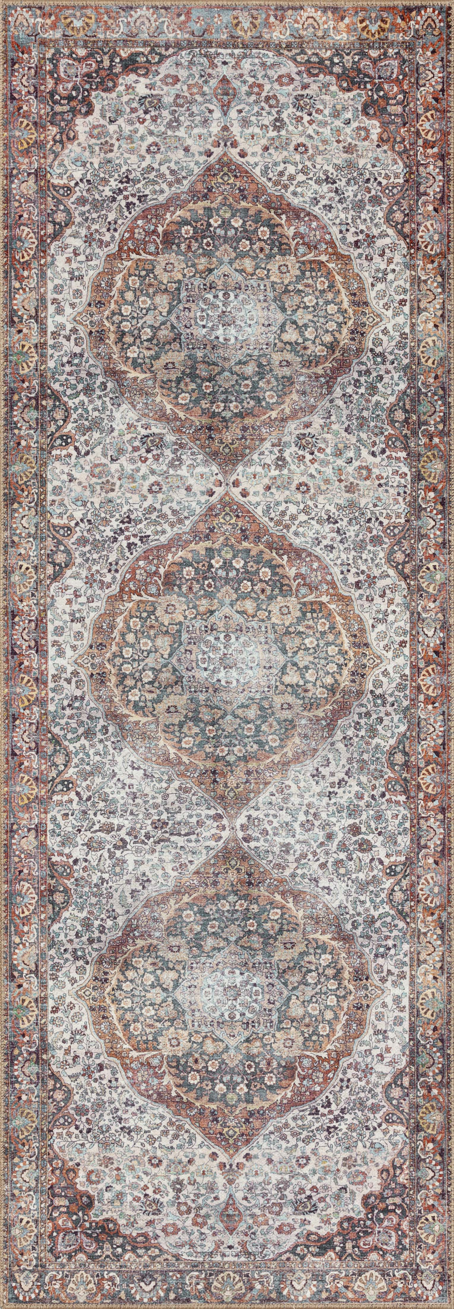A power-loomed 100% polyester area rug in bold red and vibrant multi-toned hues, the Wynter WYN-01 Red / Multi Area Rug is a standout in any décor