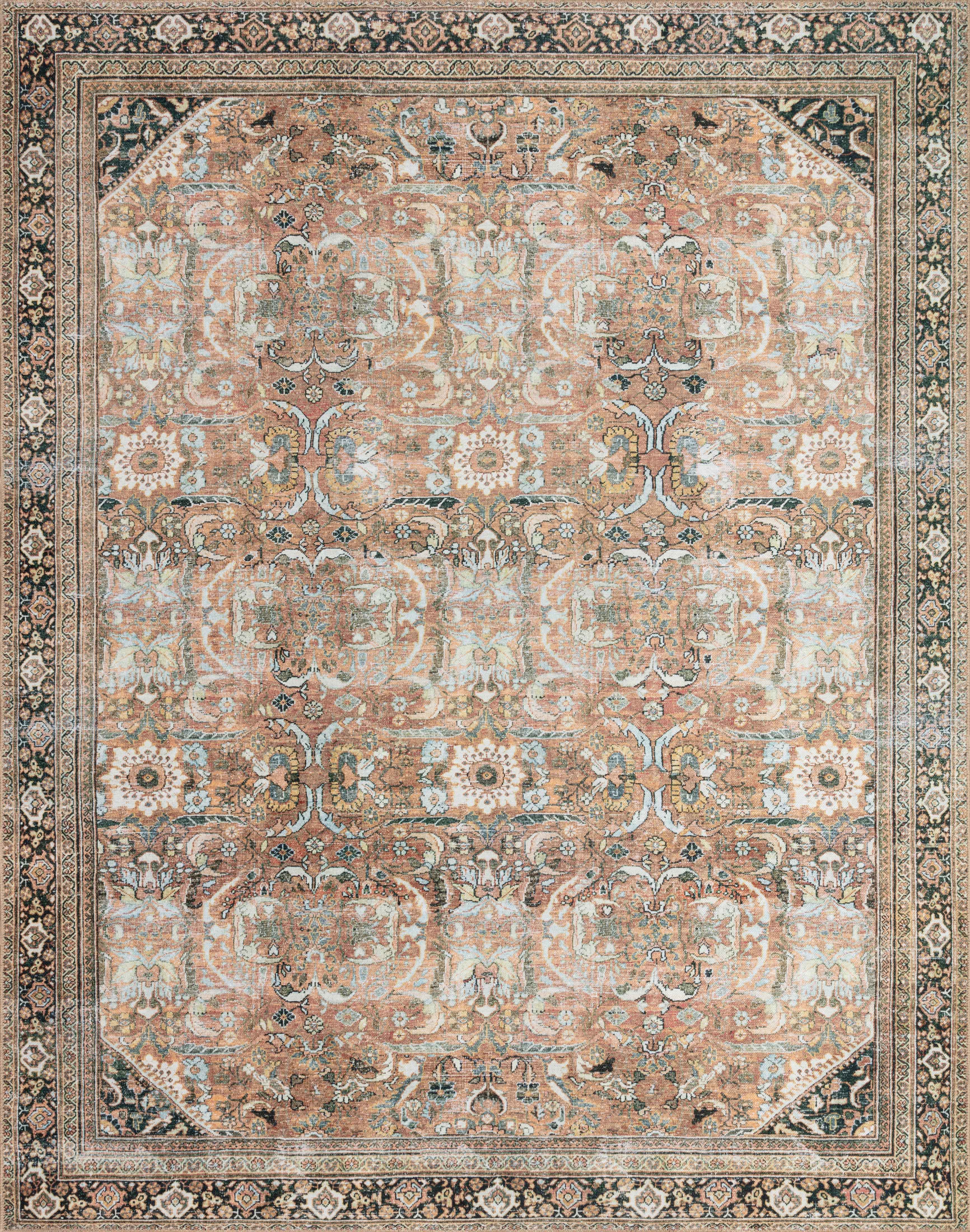 The Wynter WYN-02 Auburn / Multi Area Rug highlights auburn and vibrant multi-toned tones in a beautifully made power-loomed 100% polyester area rug