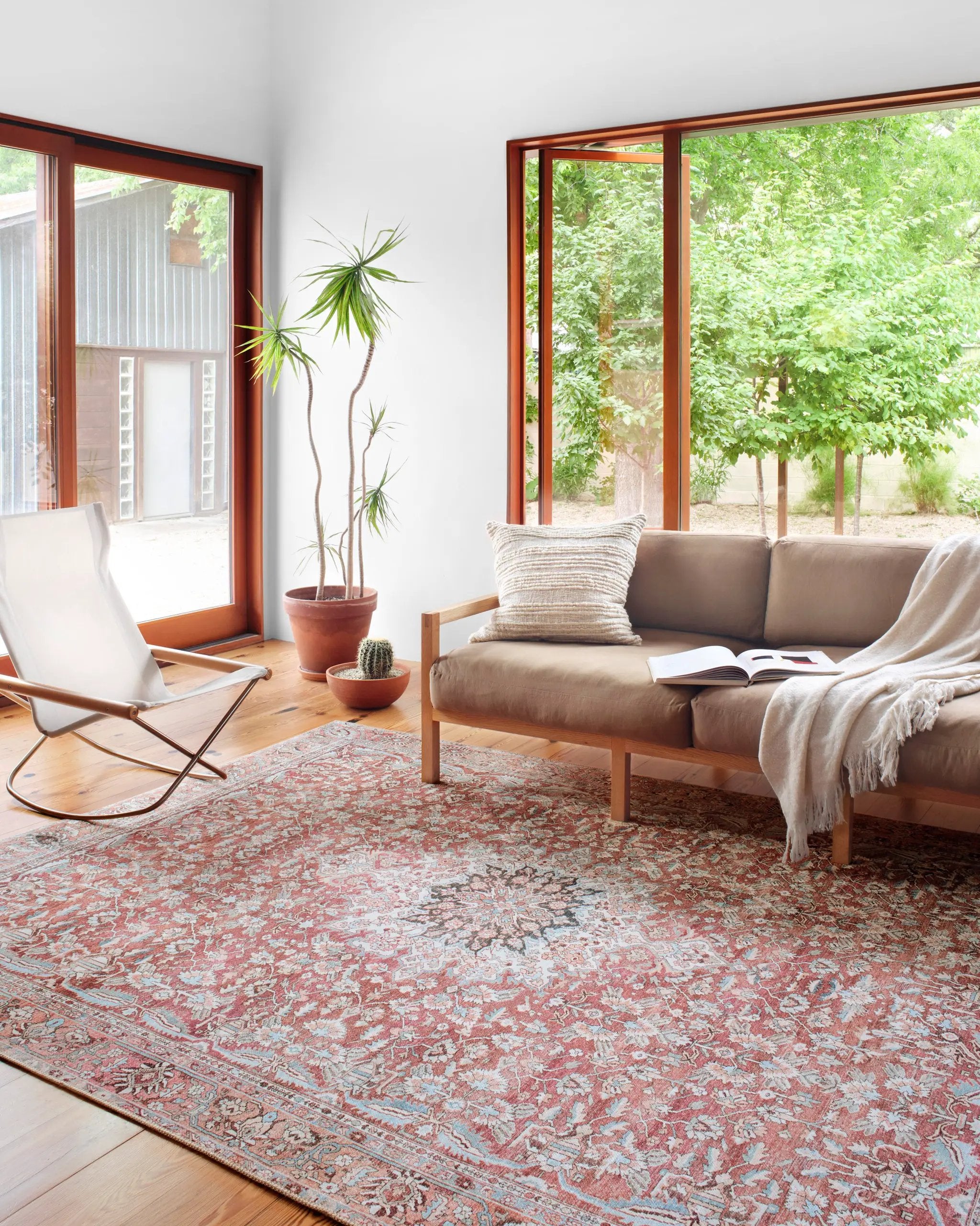 Wynter WYN-05 Tomato / Teal Area Rug by Loloi