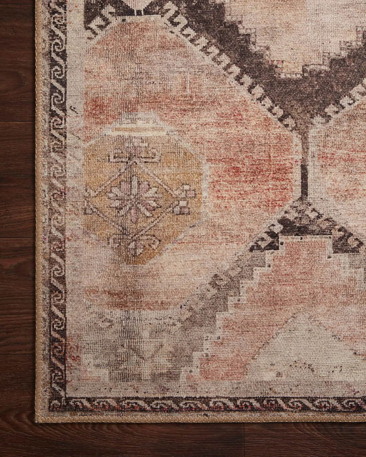 Wynter WYN-08 Graphite / Blush Area Rug by Loloi