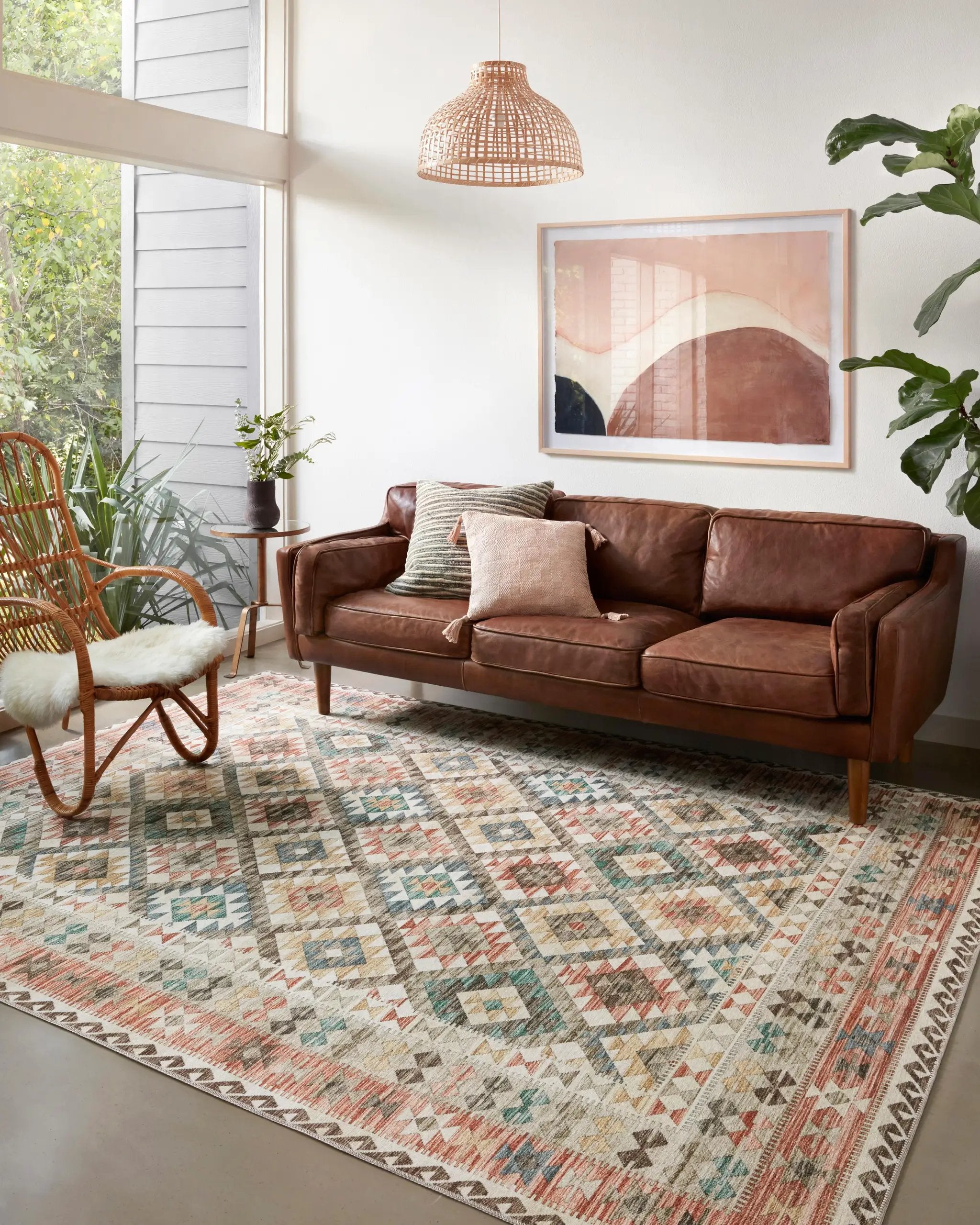Zion ZIO-04 Ivory / Multi Area Rug by Loloi