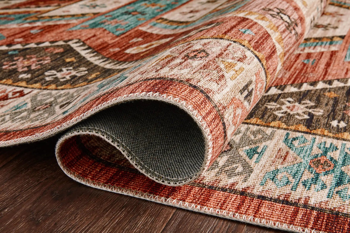 Zion ZIO-05 Red / Multi Area Rug by Loloi