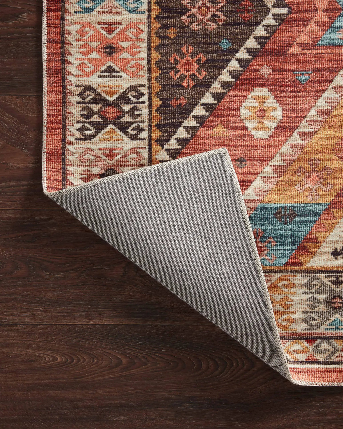 Zion ZIO-05 Red / Multi Area Rug by Loloi