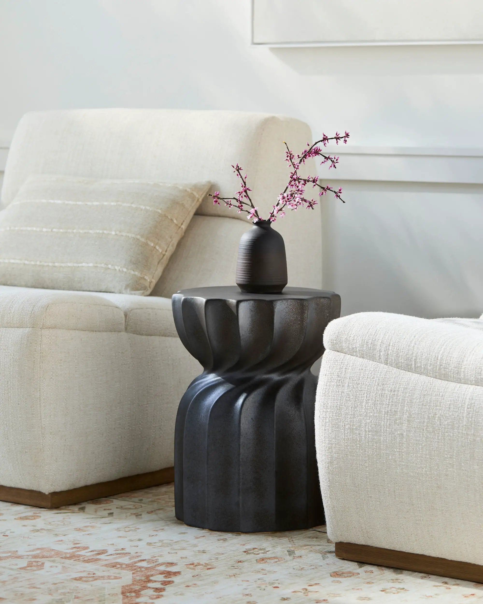 Alexia AAX-005 Charcoal Garden Stool by LIVABLISS