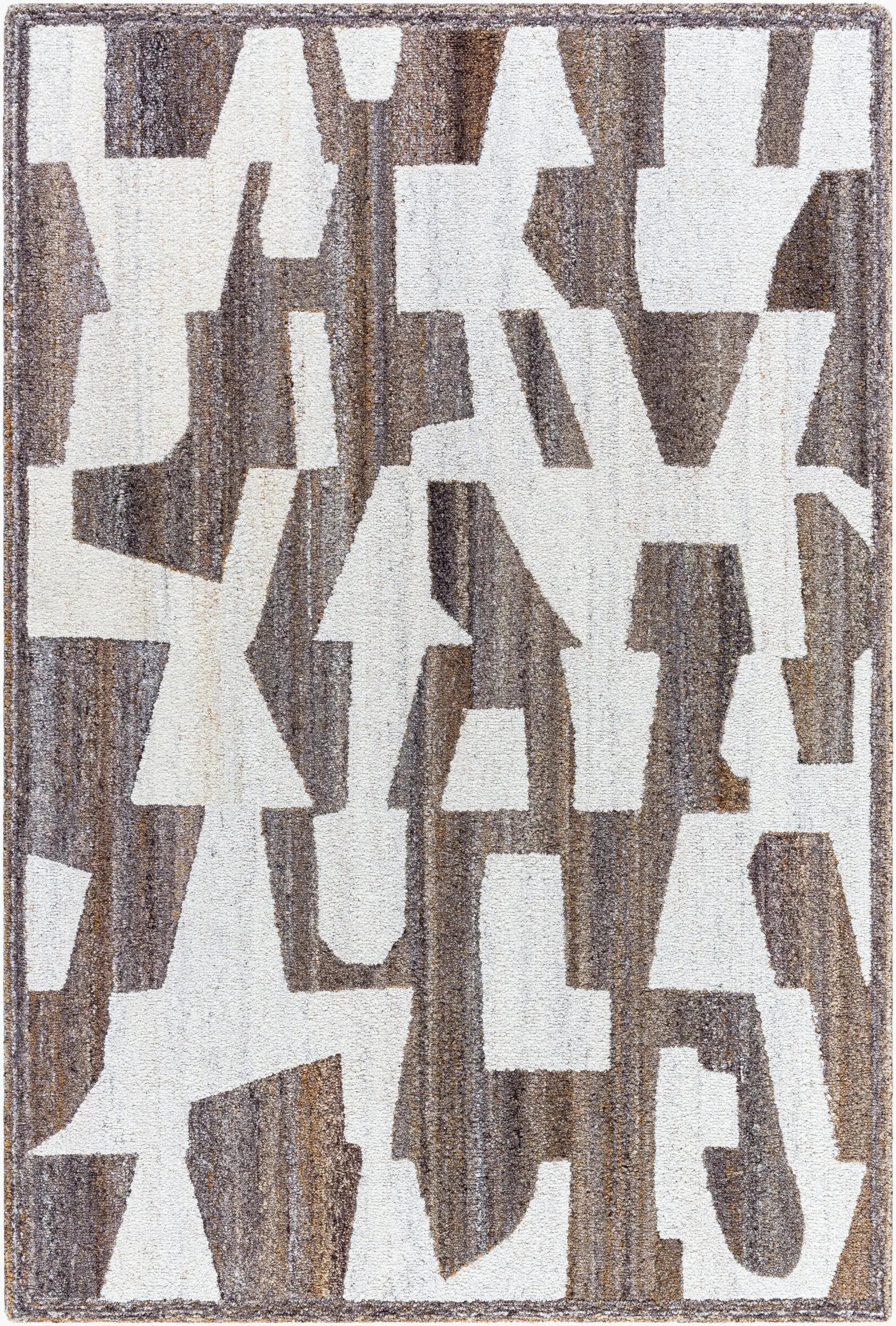Andes AED-2301 Brown Area Rug by LIVABLISS