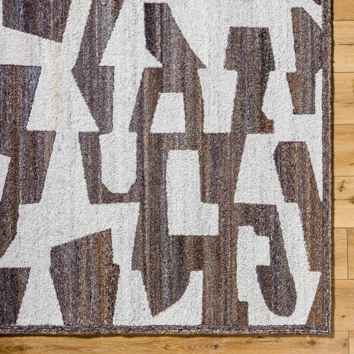 Andes AED-2301 Brown Area Rug by LIVABLISS