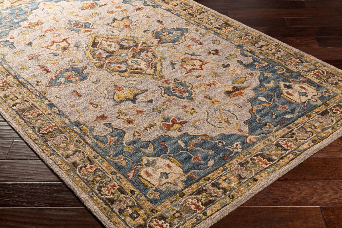 Artemis AES-2301 Deep-Teal Area Rug by LIVABLISS