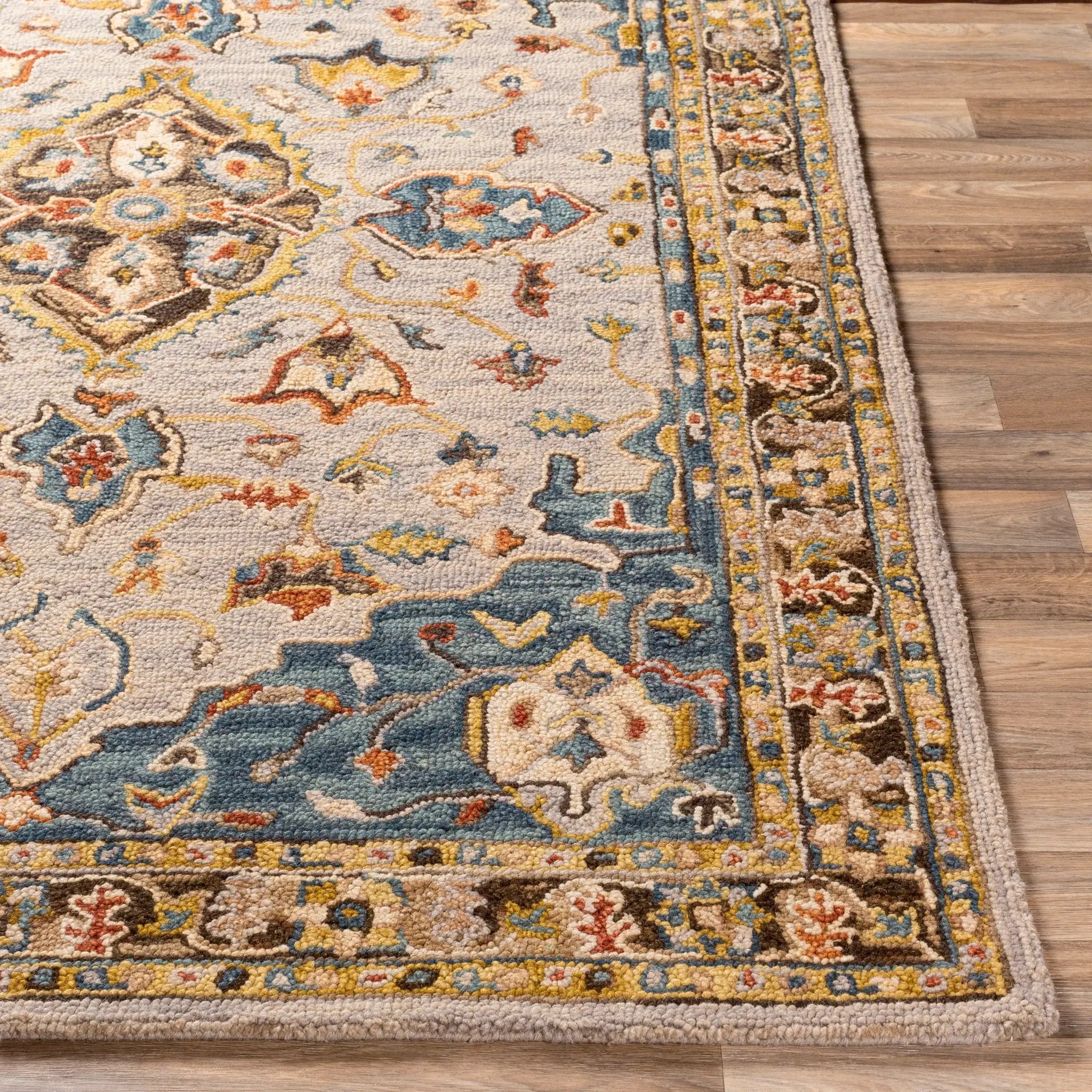 Artemis AES-2301 Deep-Teal Area Rug by LIVABLISS