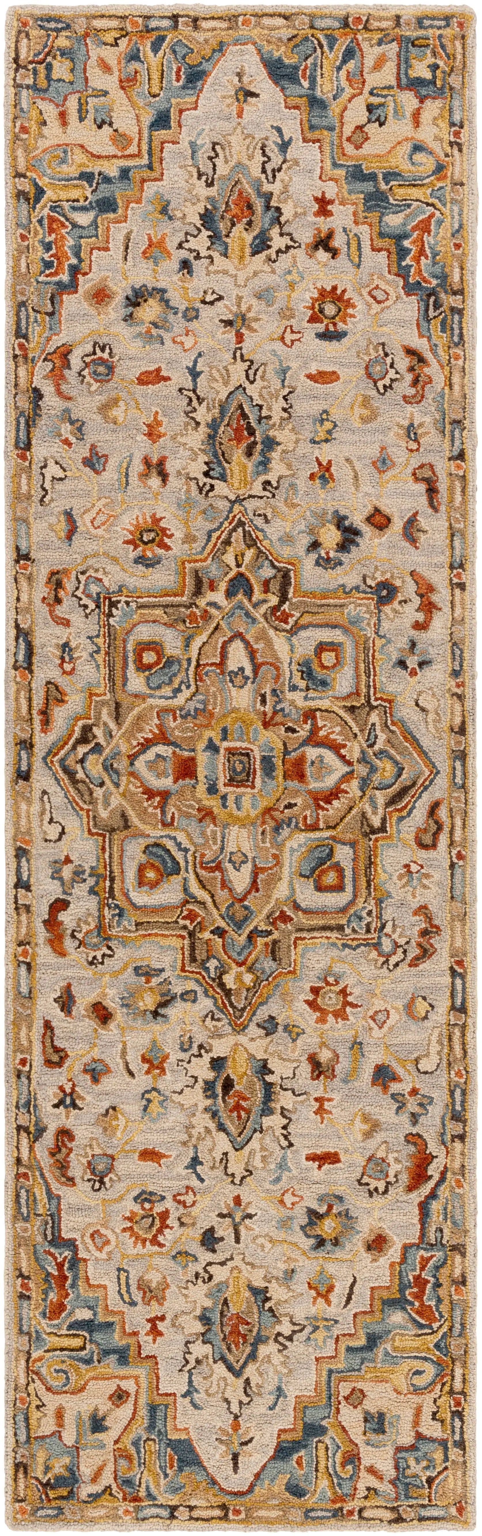 Artemis AES-2311 Rust Area Rug by LIVABLISS
