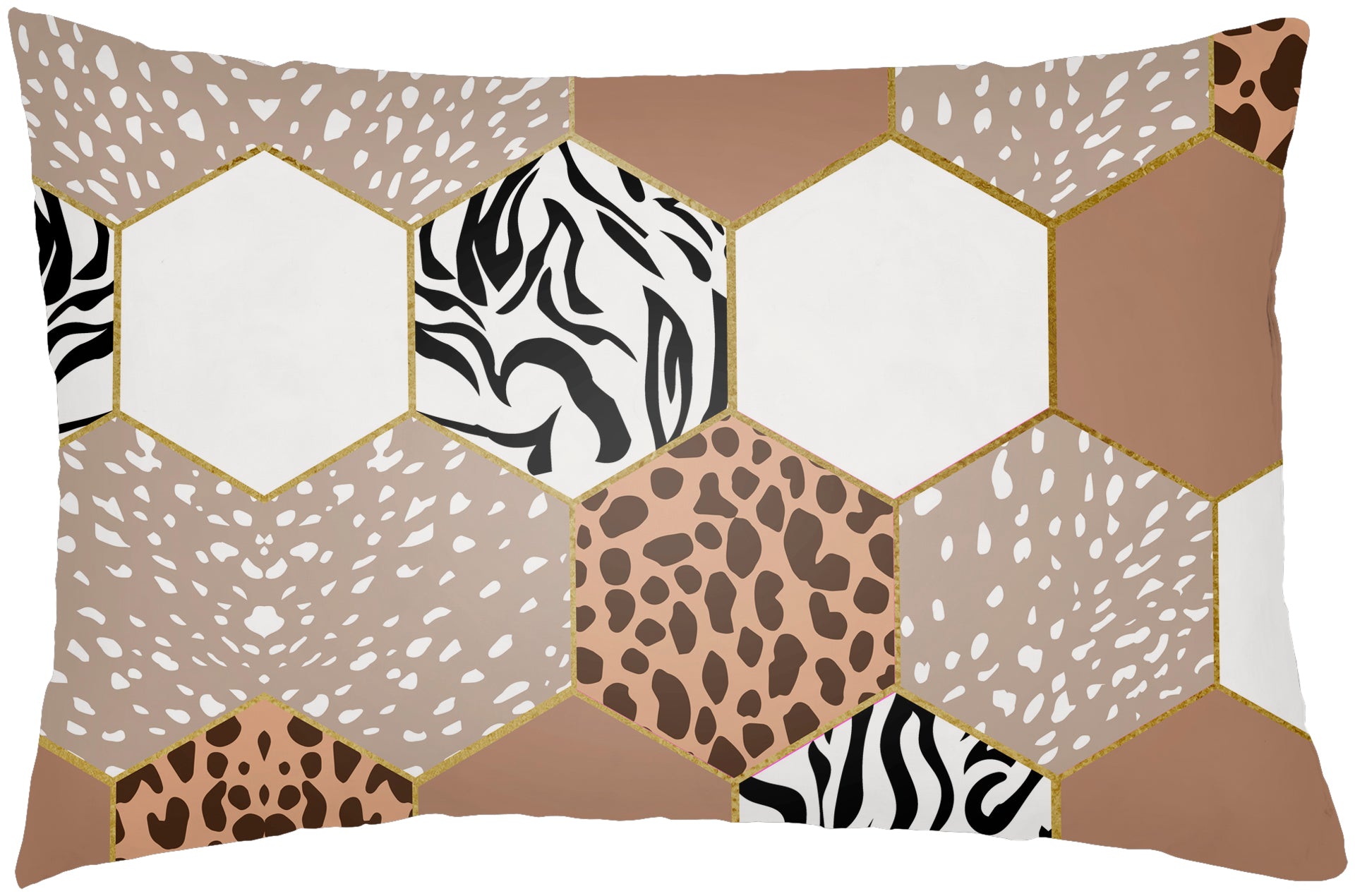 Surya Animal Hexigon AHX-001 Lumbar Pillow by LIVABLISS