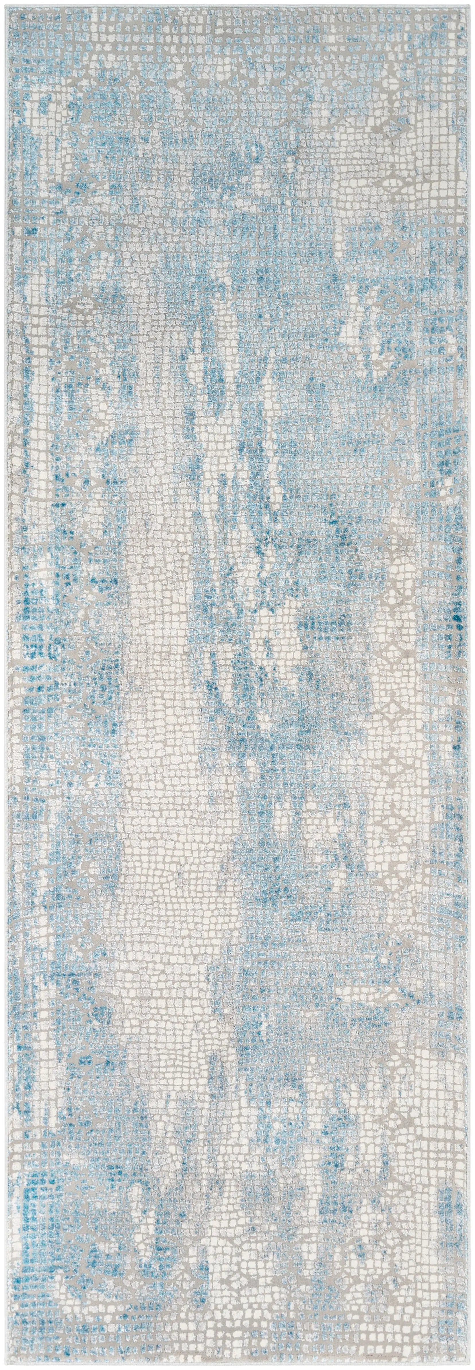 Aisha AIS-2301 Light-Blue Area Rug by LIVABLISS