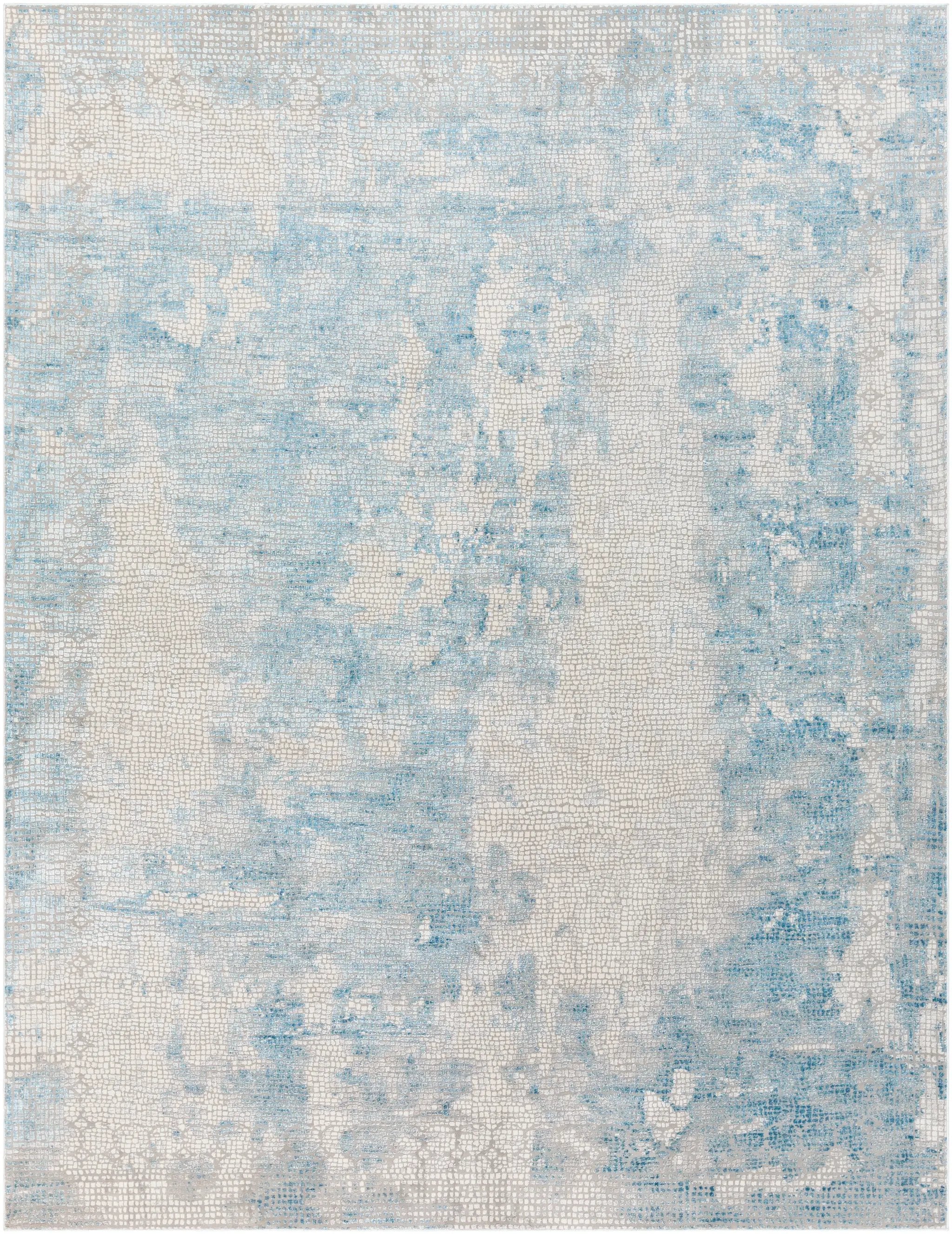 Aisha AIS-2301 Light-Blue Area Rug by LIVABLISS