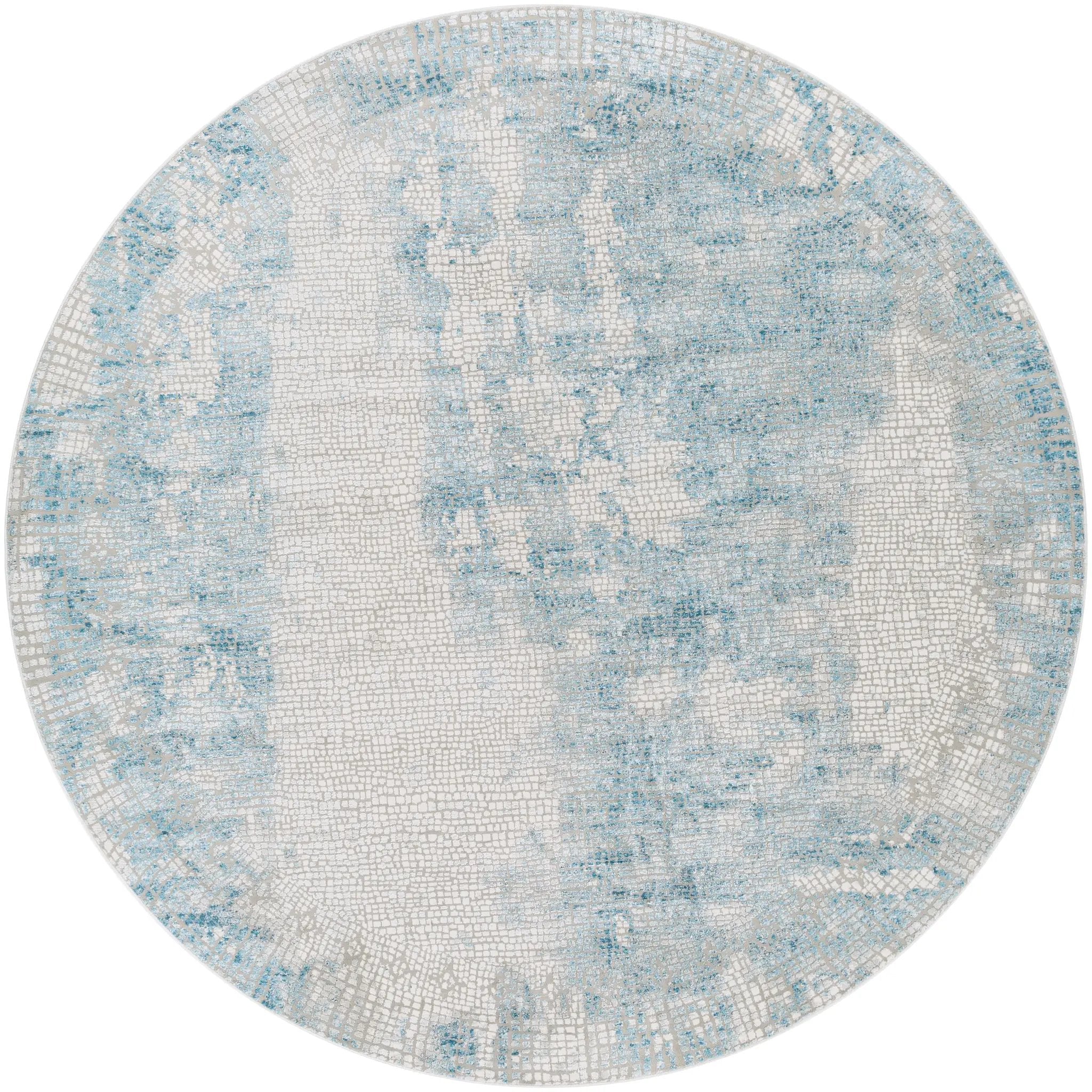 Aisha AIS-2301 Light-Blue Area Rug by LIVABLISS