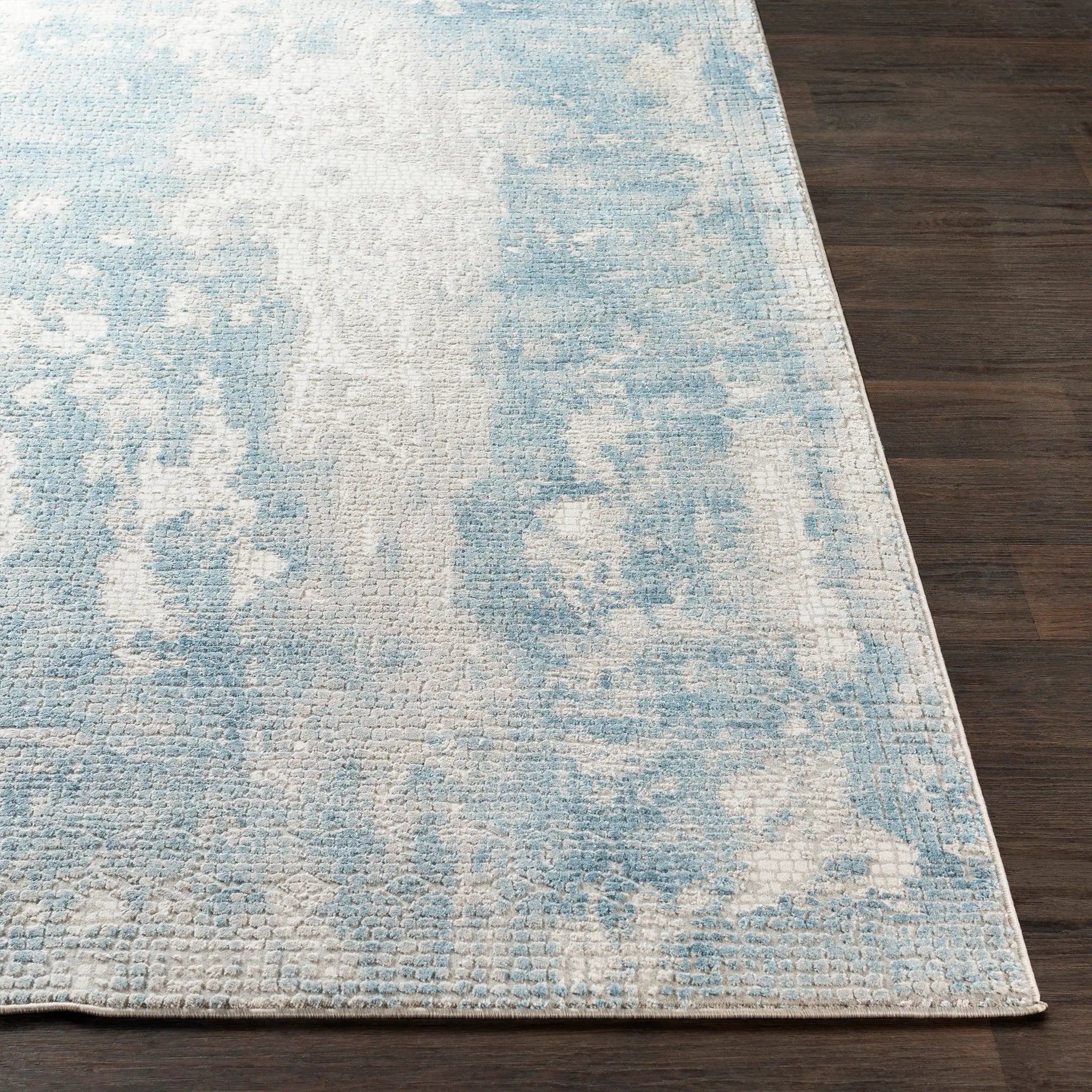 Aisha AIS-2301 Light-Blue Area Rug by LIVABLISS