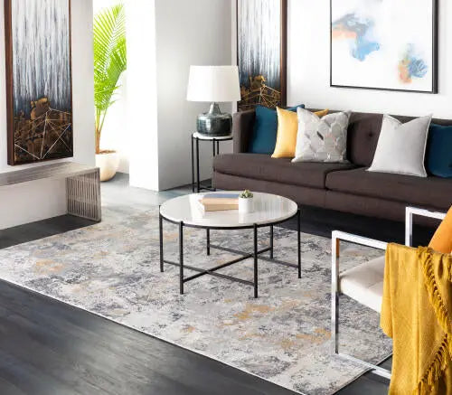 Aisha AIS-2303 Charcoal Area Rug by LIVABLISS