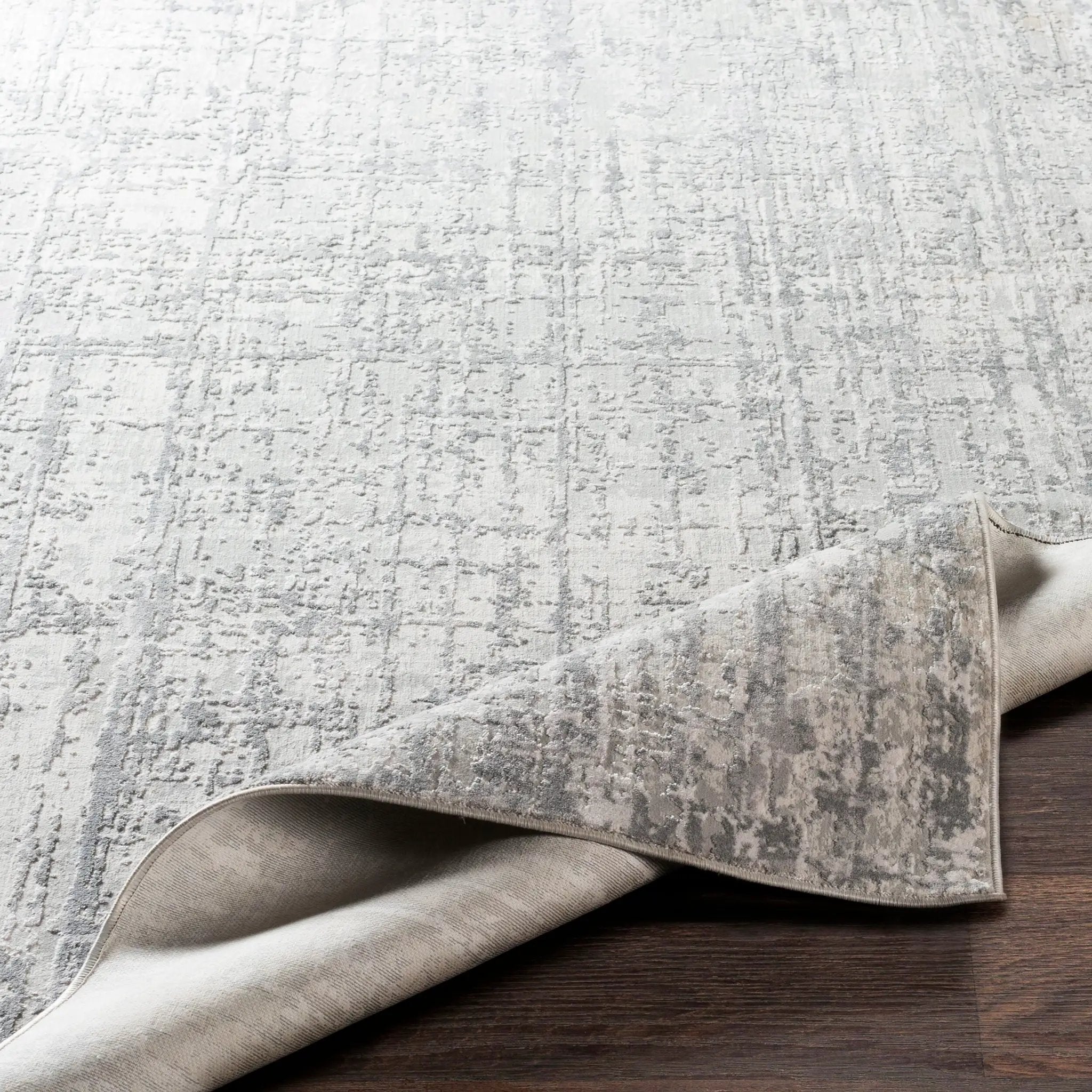 Aisha AIS-2305 Light-Gray Area Rug by LIVABLISS