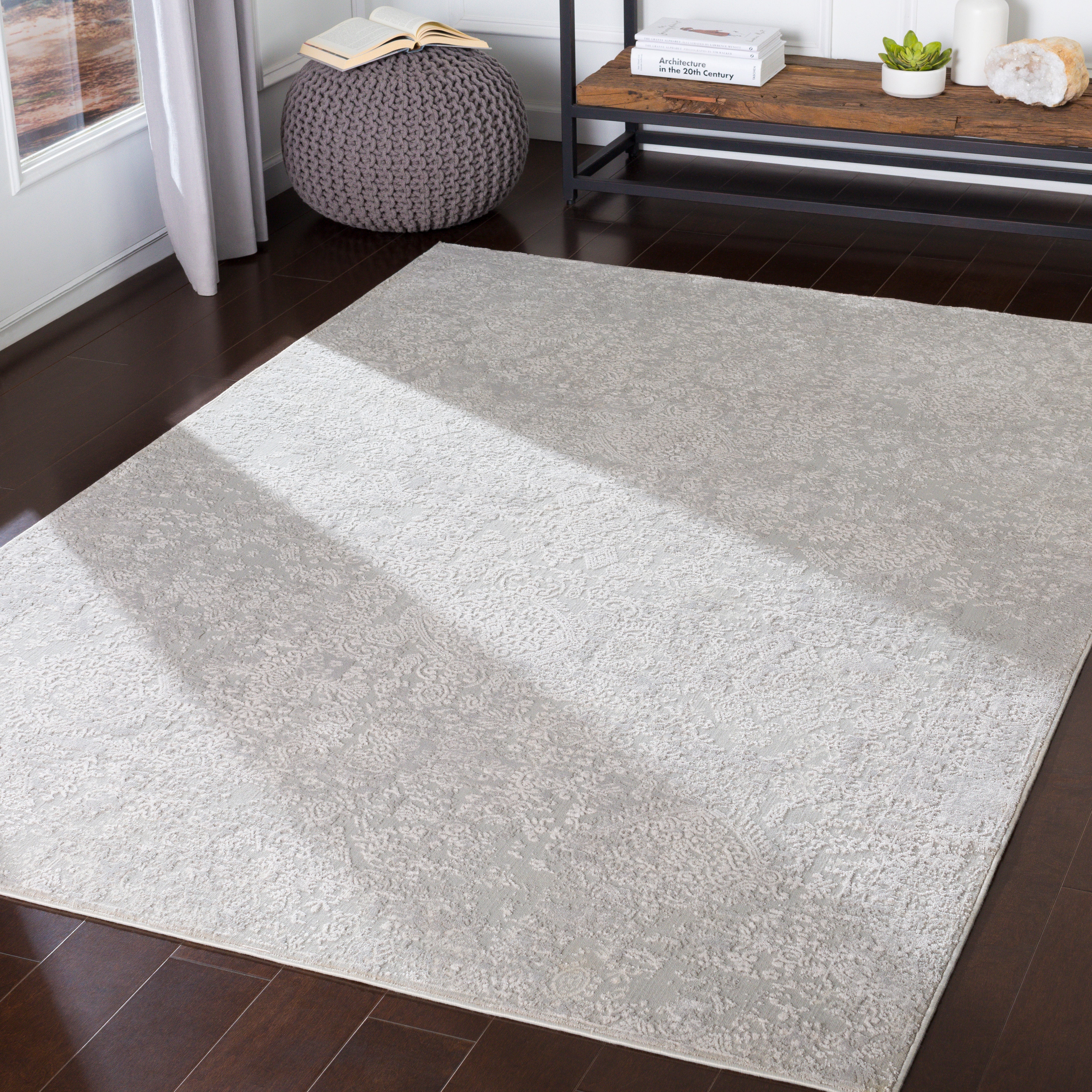 Surya Aisha AIS-2306 Light Gray Area Rug by LIVABLISS