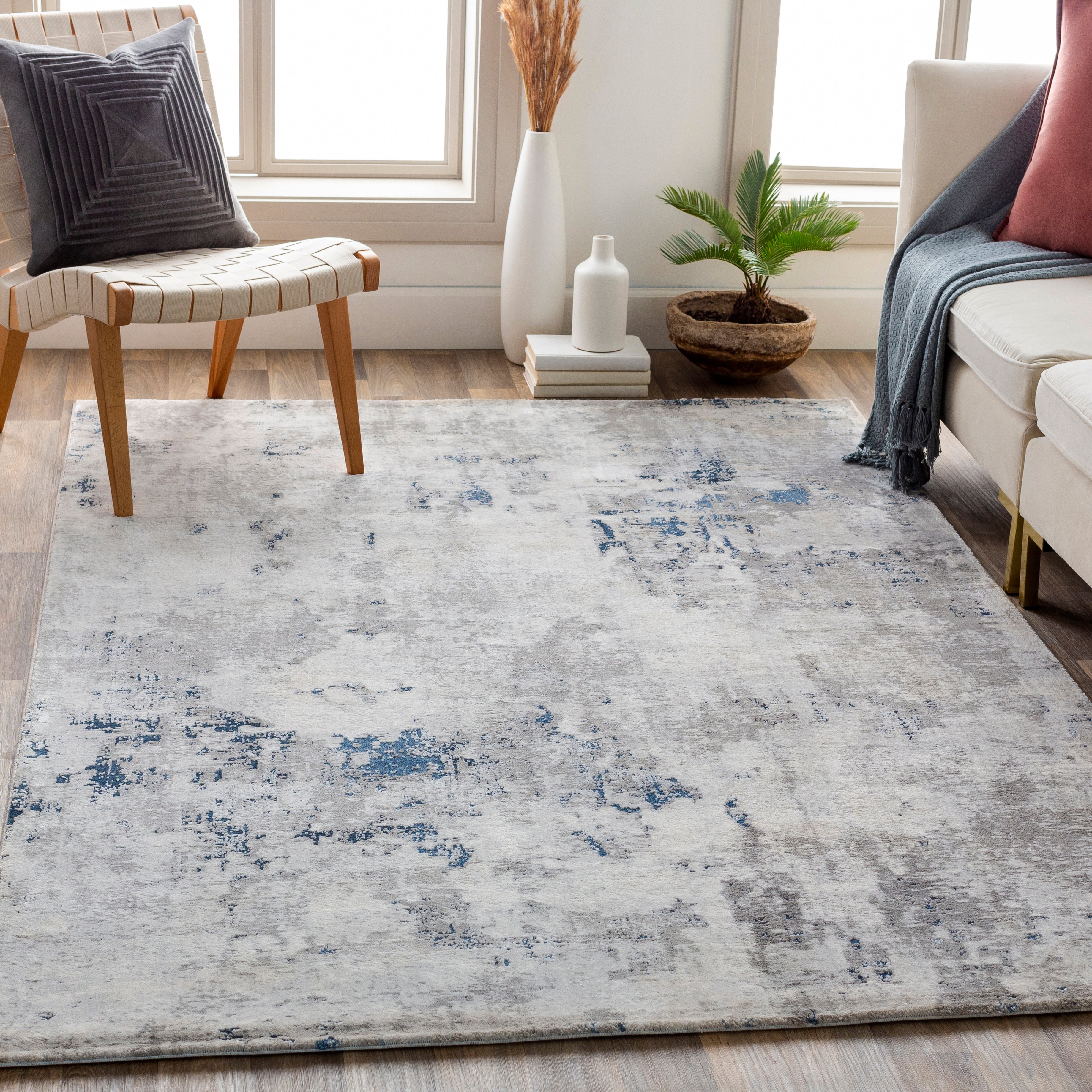 Surya Aisha AIS-2314 Charcoal Area Rug by LIVABLISS