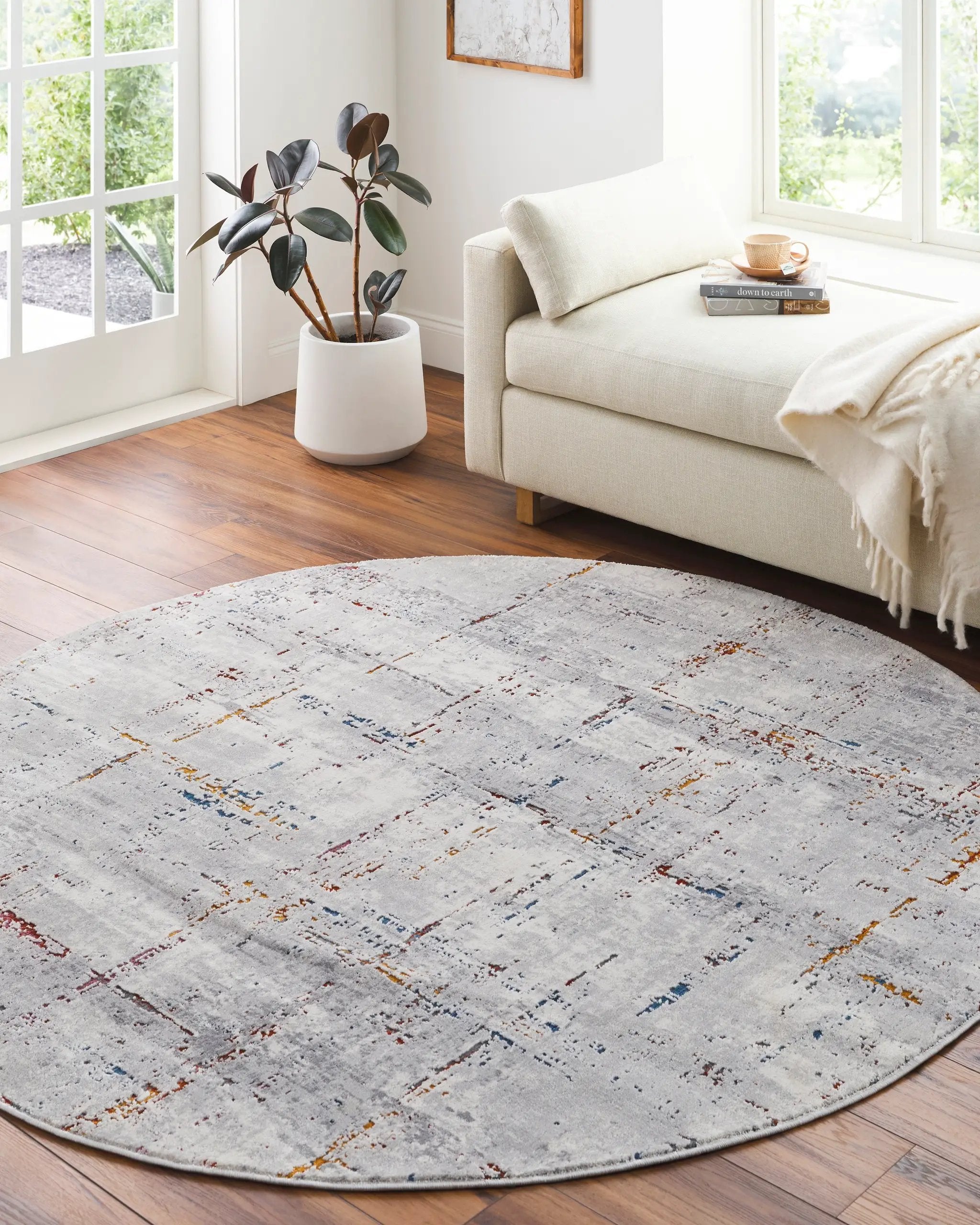 Aisha AIS-2317 Gray Area Rug by LIVABLISS
