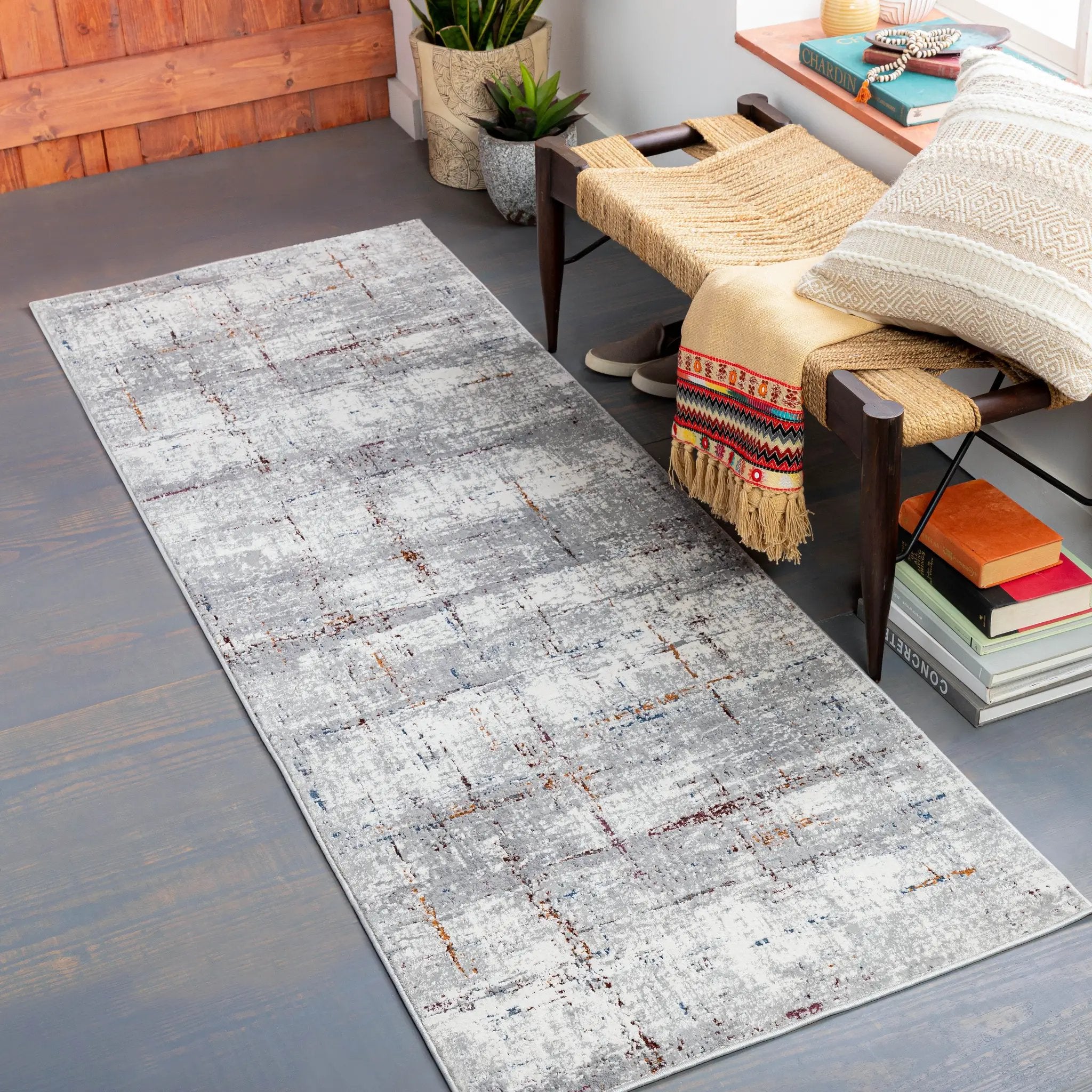 Aisha AIS-2317 Gray Area Rug by LIVABLISS