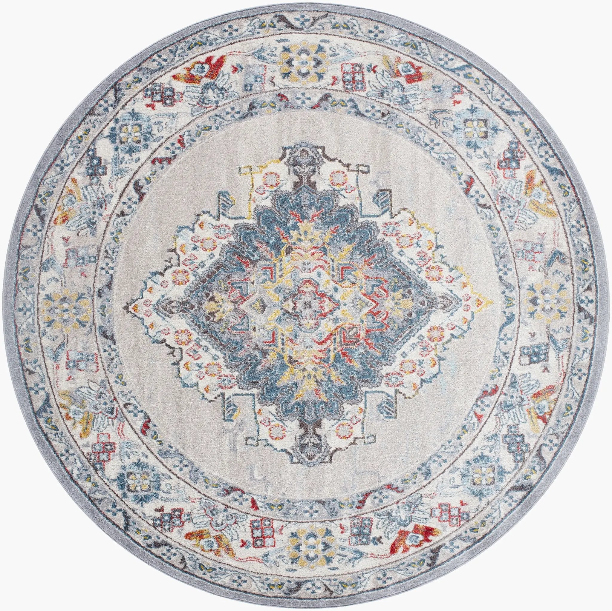 Ankara AKR-2300 Gray Area Rug by LIVABLISS