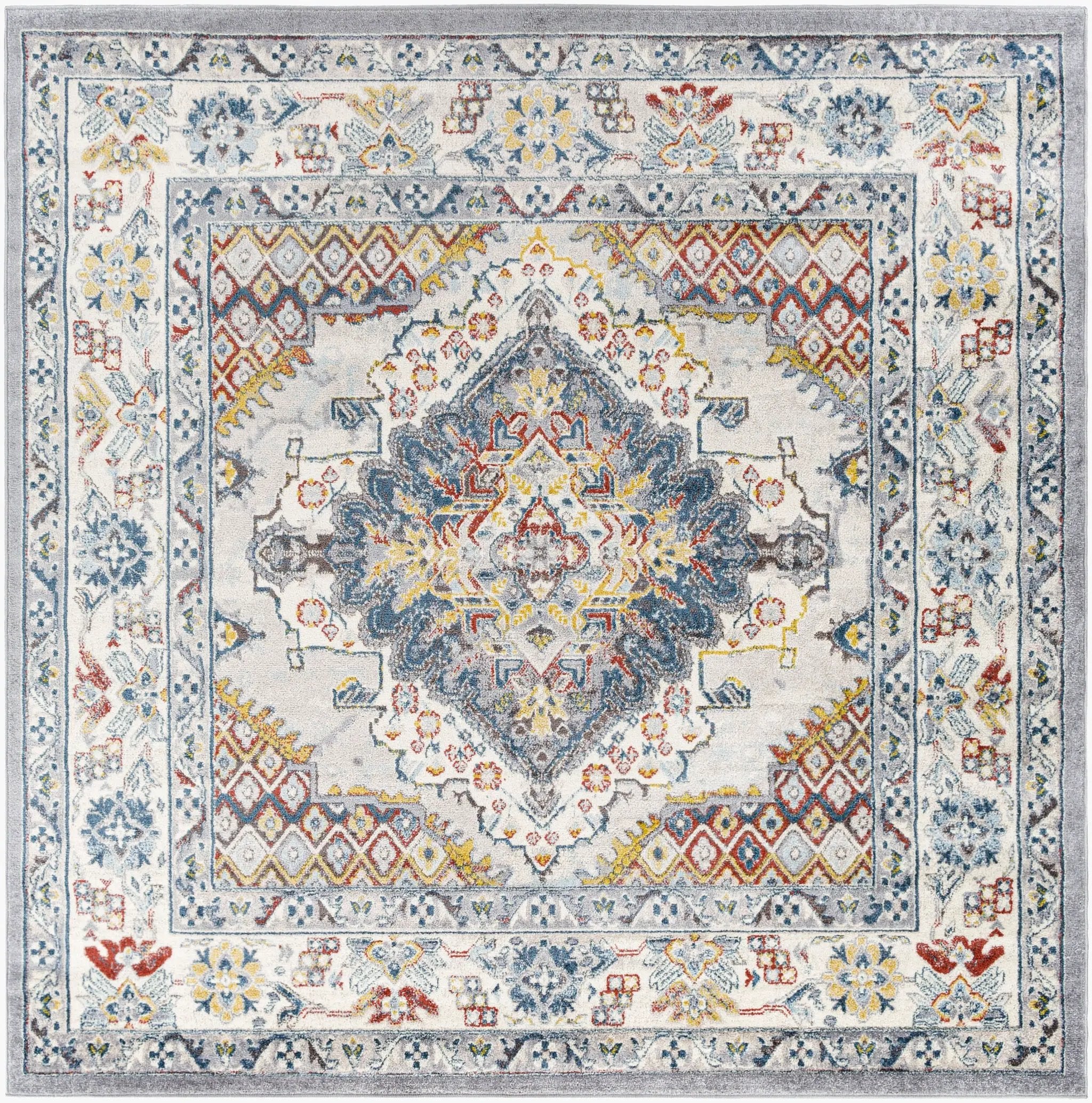 Ankara AKR-2300 Gray Area Rug by LIVABLISS