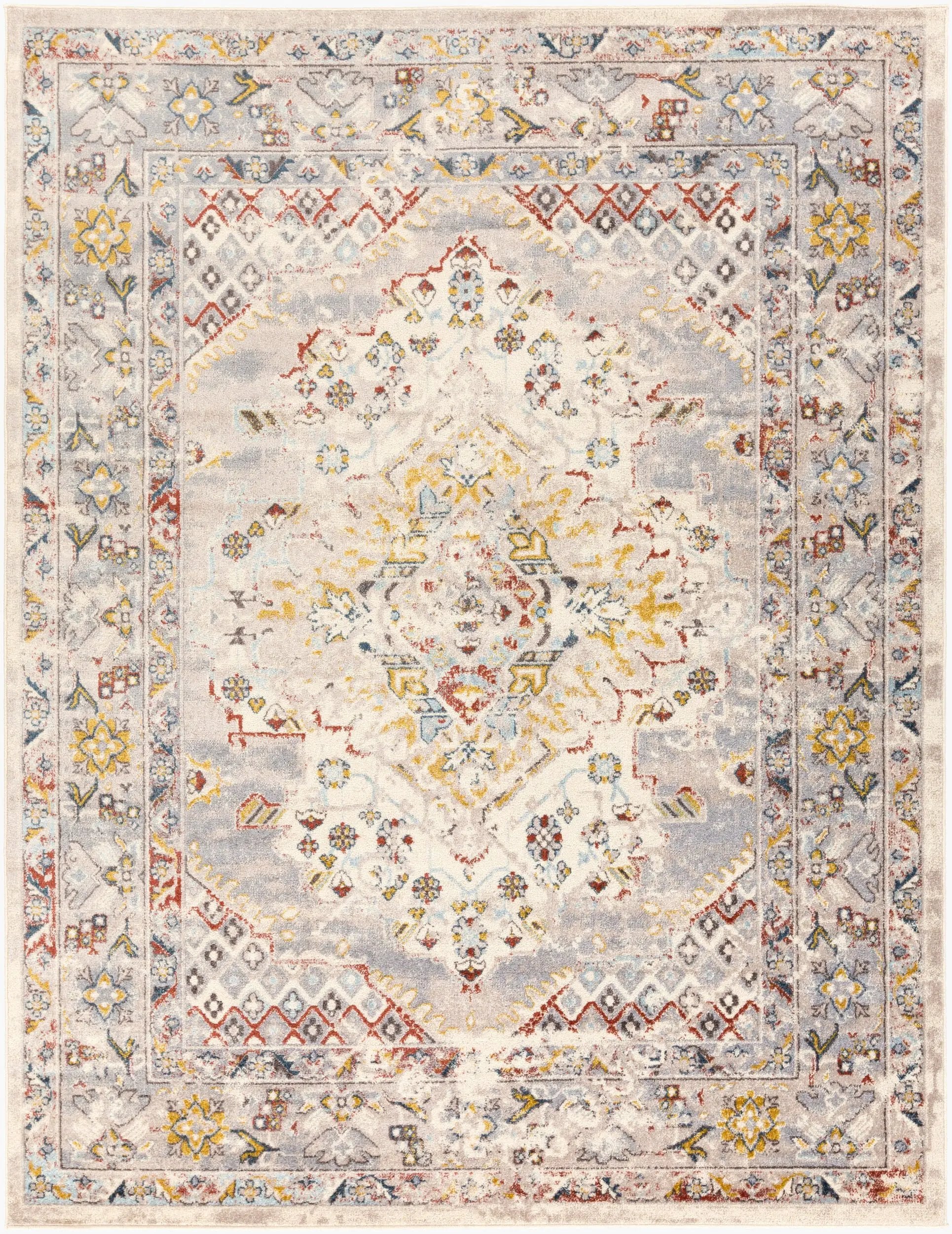 Ankara AKR-2301 Taupe Area Rug by LIVABLISS