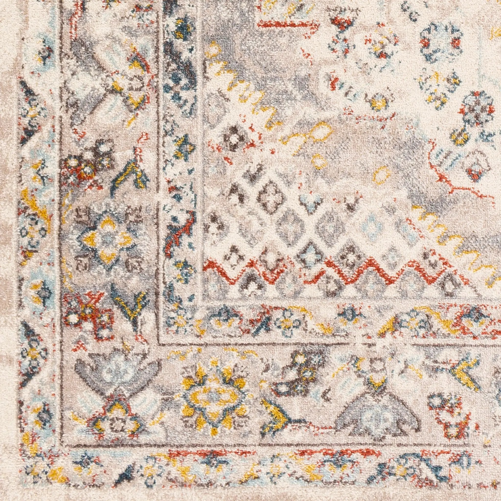 Ankara AKR-2301 Taupe Area Rug by LIVABLISS