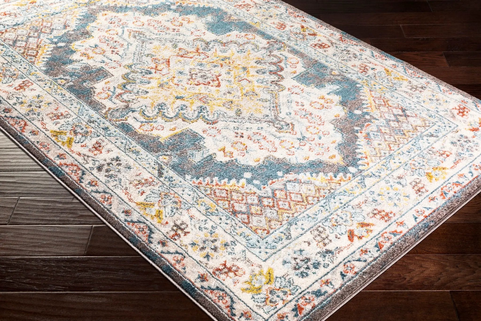 Ankara AKR-2303 Dark Brown Area Rug by LIVABLISS