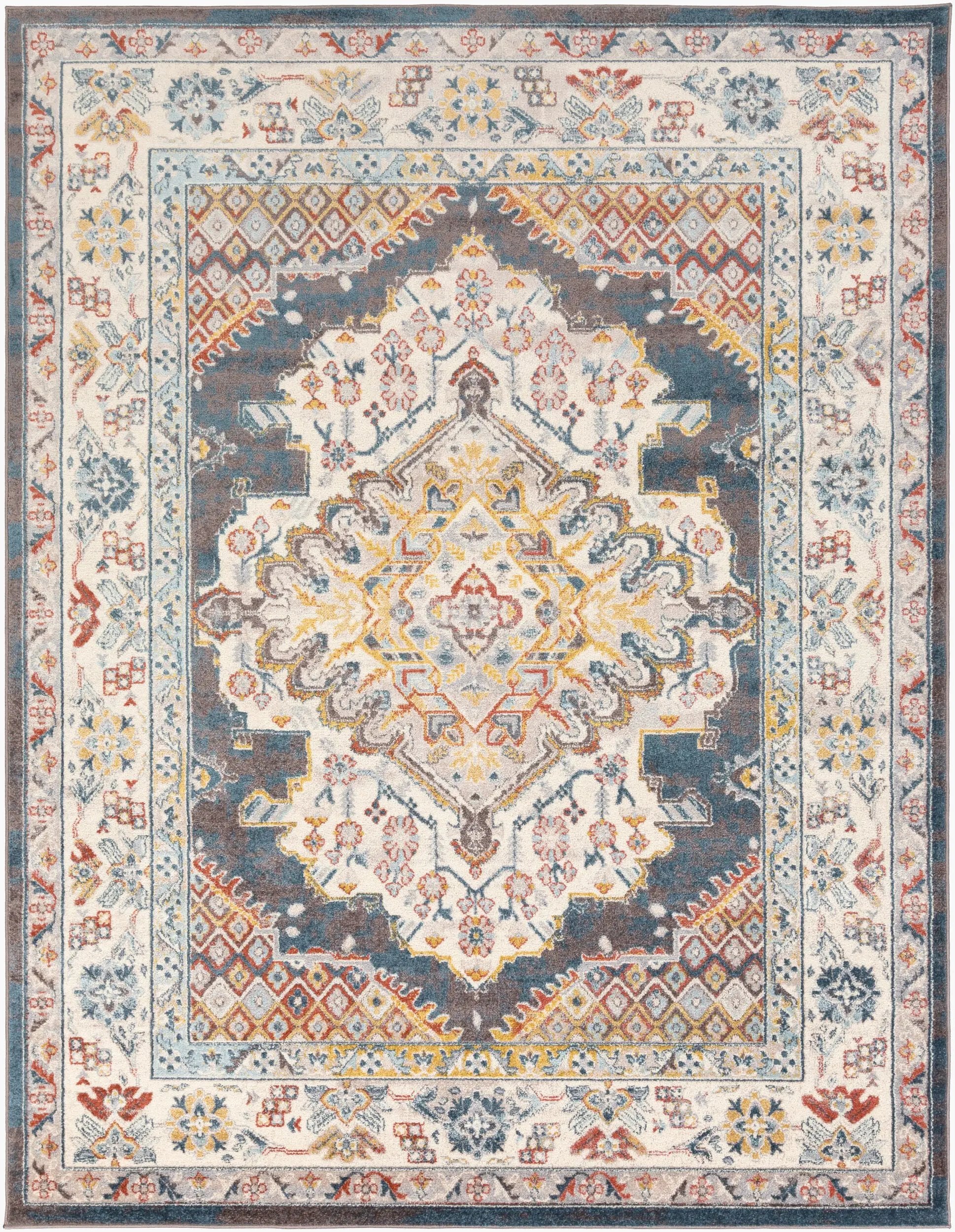Ankara AKR-2303 Dark Brown Area Rug by LIVABLISS