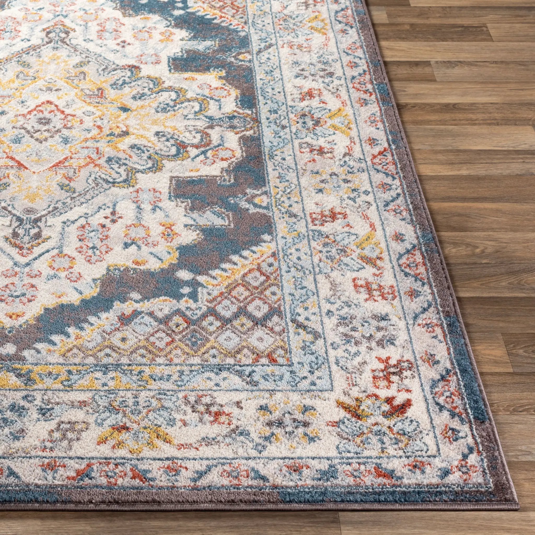 Ankara AKR-2303 Dark Brown Area Rug by LIVABLISS