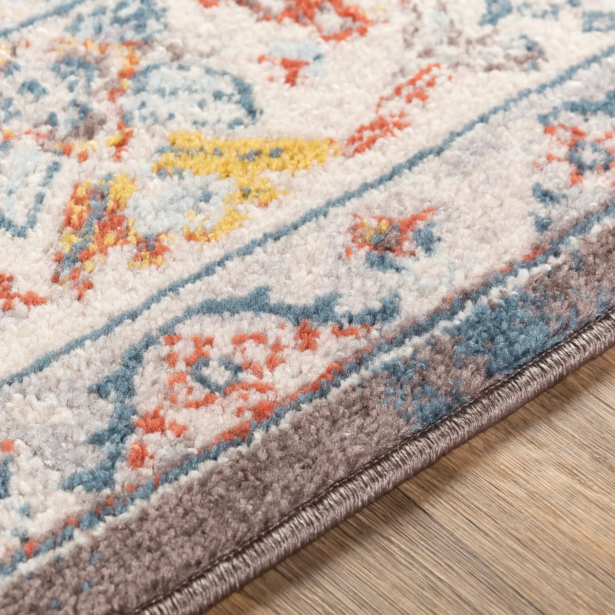 Ankara AKR-2303 Dark Brown Area Rug by LIVABLISS