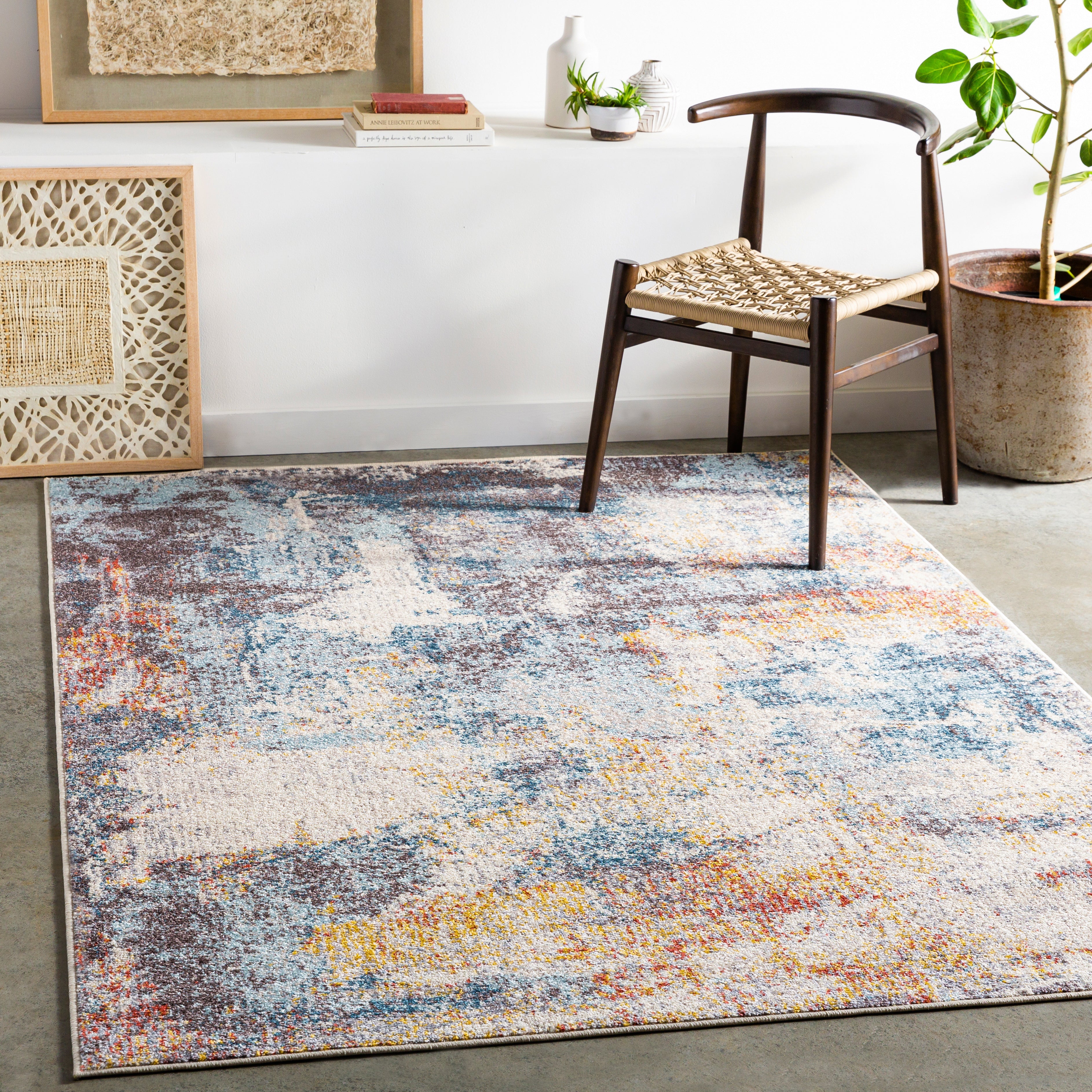 Surya Ankara AKR-2318 Charcoal Area Rug by LIVABLISS